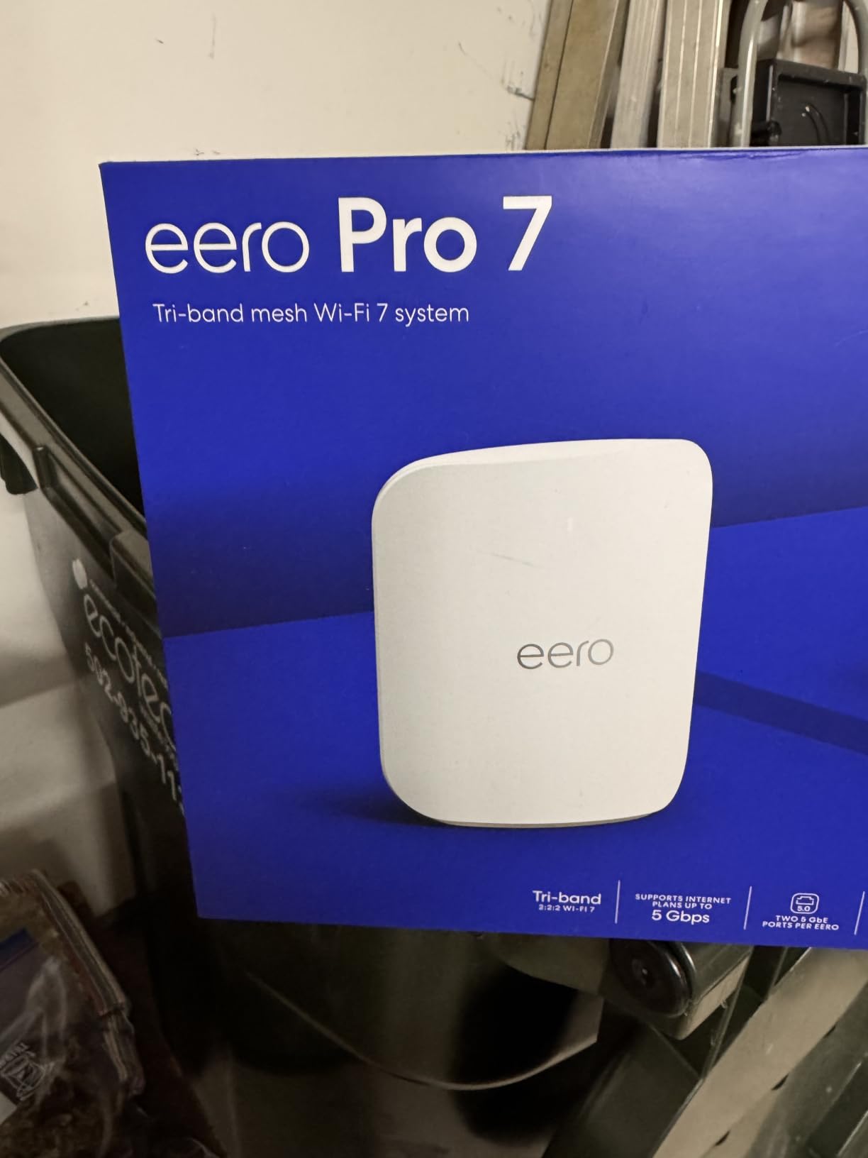 Amazon eero Pro 7 tri-band mesh Wi-Fi 7 router (newest model) - Supports internet plans up to 5 Gbps, Coverage up to 6,000 sq. ft., 3-pack customer photo 1