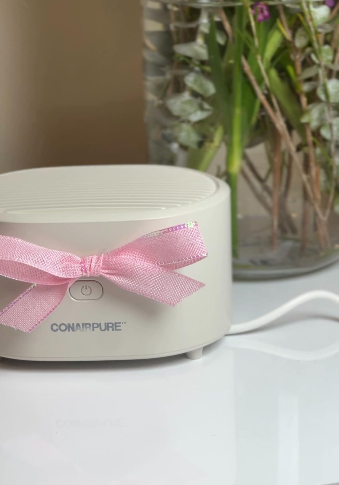 Conair Portable Small Air Purifier, Rechargeable Corded/Cordless, HEPA Air Filter, Allergy Relief, Dust, Pollen, Odor Control, Bedroom, Dorm Room, Small Room customer photo 1
