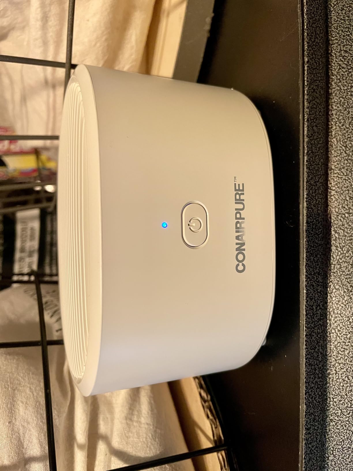 Conair Portable Small Air Purifier, Rechargeable Corded/Cordless, HEPA Air Filter, Allergy Relief, Dust, Pollen, Odor Control, Bedroom, Dorm Room, Small Room customer photo 2