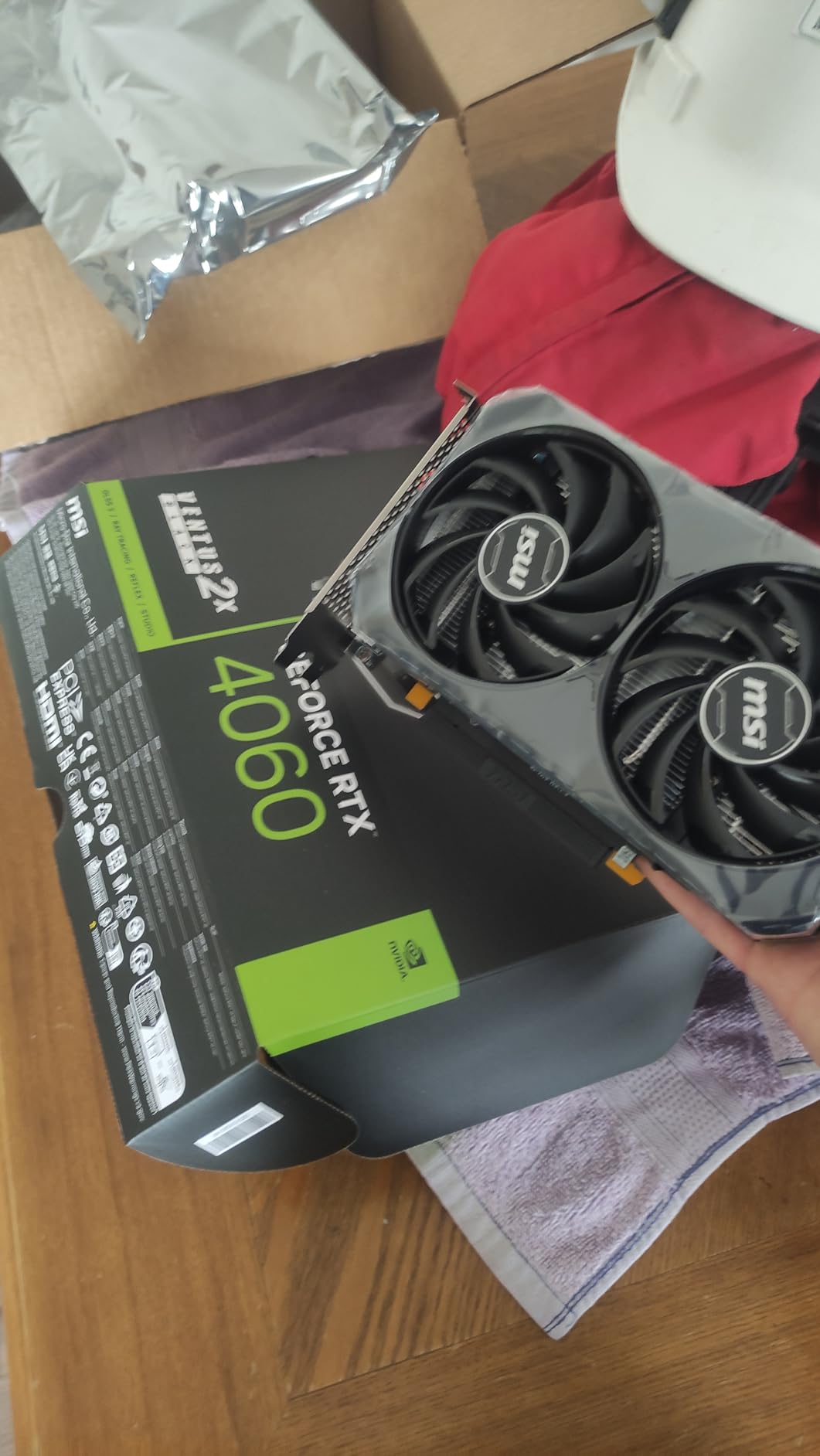 msi Gaming GeForce RTX 4060 8GB GDRR6 Extreme Clock: 2505 MHz 128-Bit HDMI/DP Nvlink TORX Fan 4.0 Ada Lovelace Architecture Graphics Card (RTX 4060 Ventus 2X Black 8G OC) customer photo 2