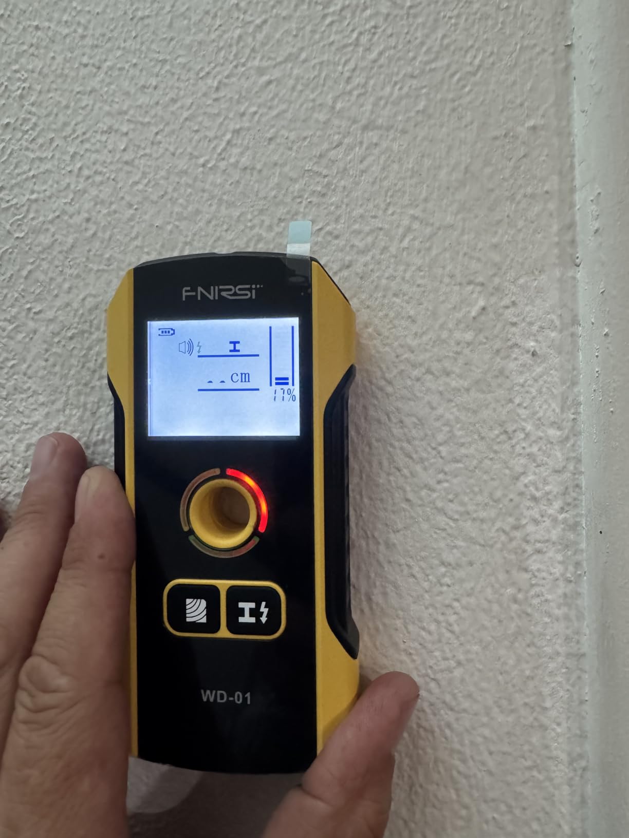 Premium Wall Scanner Stud Finder, Electronic Wall Stud Detector for Wood, Metal Studs, AC Wires, Joists, Pipes, Wire and Water Pipe Stud Finder, Visible Positioning Hole for Accurate Center Detection customer photo 2
