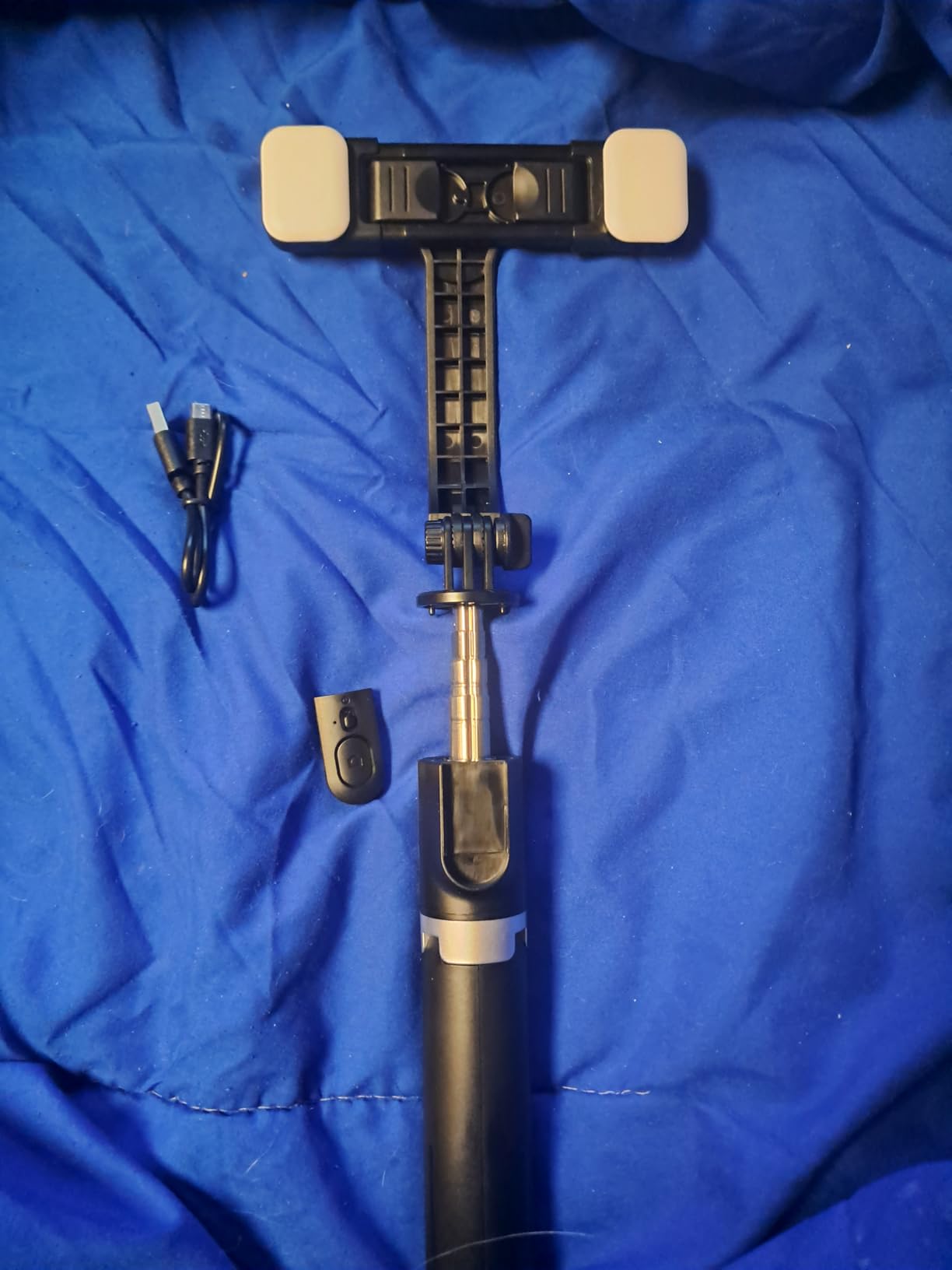 Selfie Stick Tripod with Light, 45'' Phone Tripod with Wireless Remote | Portable Travel Phone Tripod, Compatible with iPhone 16/15 Pro Max/15/14 Pro/14/13, Samsung S22/ S23 Ultra/Android Smartphone customer photo 1