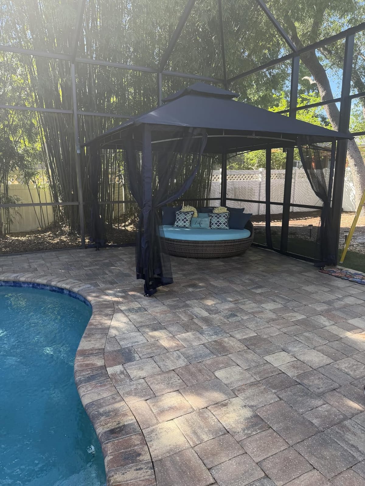 MASTERCANOPY 10x12 ft Heavy Duty Patio Gazebo with Netting Walls, Black customer photo 2