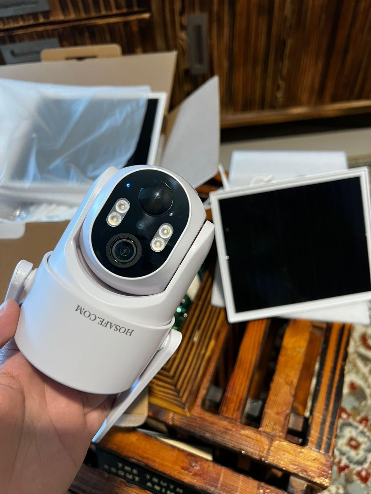 HOSAFE.COM 4G LTE Cellular Security Camera No Internet Needed, 2K Solar No WiFi Security Camera Outdoor Wireless with SIM Card Jobsite,360 Live View, Motion Detection,Free Cloud Storage(Need Apply) customer photo 1