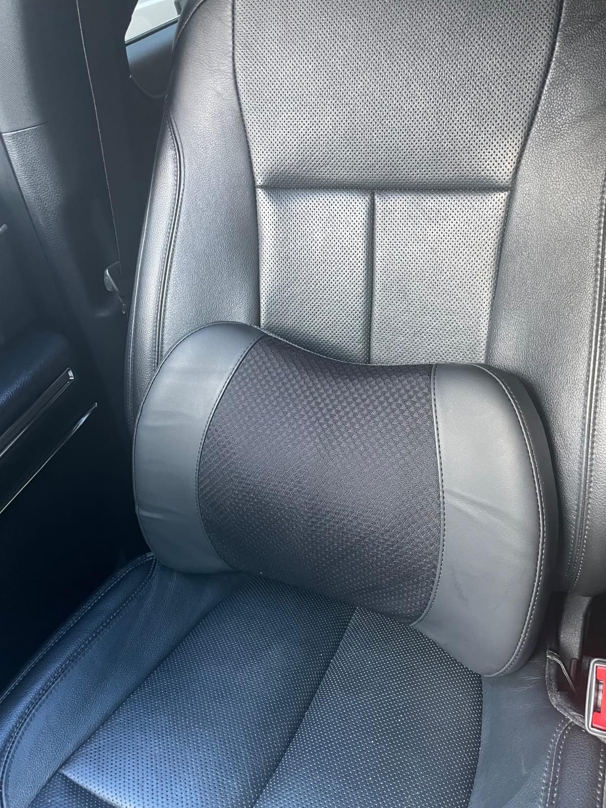 Lofty Aim Lumbar Support Pillow for Car, Car Seat Back Support for Driving | Memory Foam Car Lumbar Support for Driving Seat, Car Back Cushion, Adjustable Straps, Lower Back Pillow, Office Chairs, Black customer photo 1