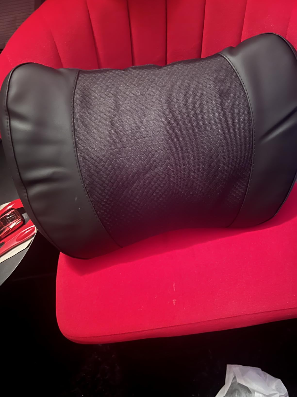 Lofty Aim Lumbar Support Pillow for Car, Car Seat Back Support for Driving | Memory Foam Car Lumbar Support for Driving Seat, Car Back Cushion, Adjustable Straps, Lower Back Pillow, Office Chairs, Black customer photo 2