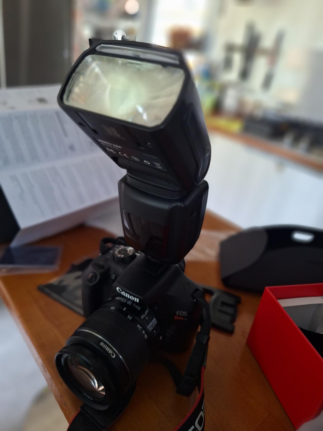 PHOTOOLEX Camera Flash Speedlite FK310, GN33 LCD Display, Manual S1/S2 customer photo 1
