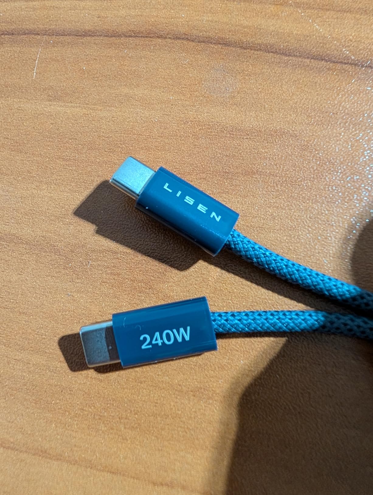LISEN USB C to USB C Cable, 240W Fast Charging Type C Charger Cord (6.6FT) customer photo 2