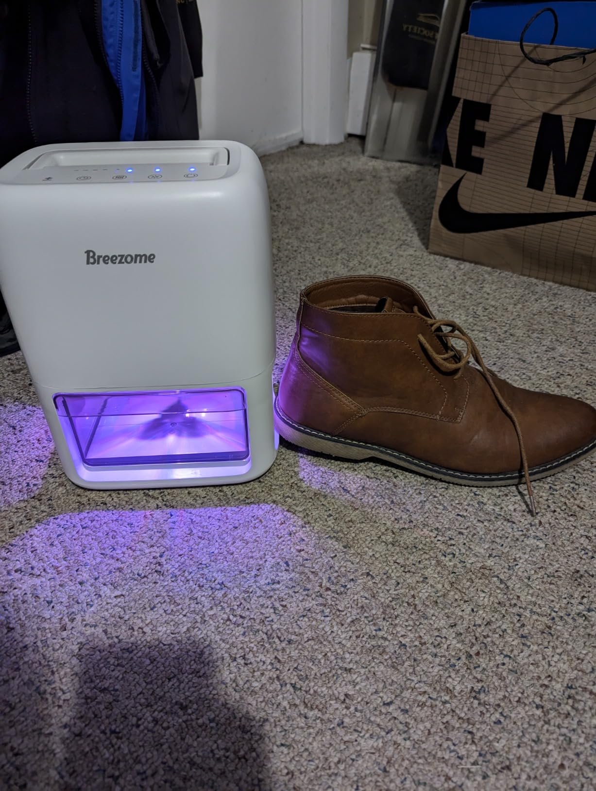 60 OZ Dehumidifiers for Home, Dual-Semiconductor Quiet Dehumidifier with Timer Sleep Mode Auto-Off 7 Colors Light Portable Small Dehumidifiers for Bathroom, Cloakroom, RV customer photo 1
