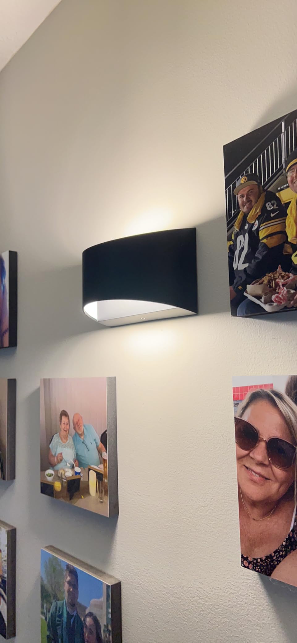 Modern LED Wall Sconces, 3000K Warm White Hardwired Wall Lights Set of 2 customer photo 2