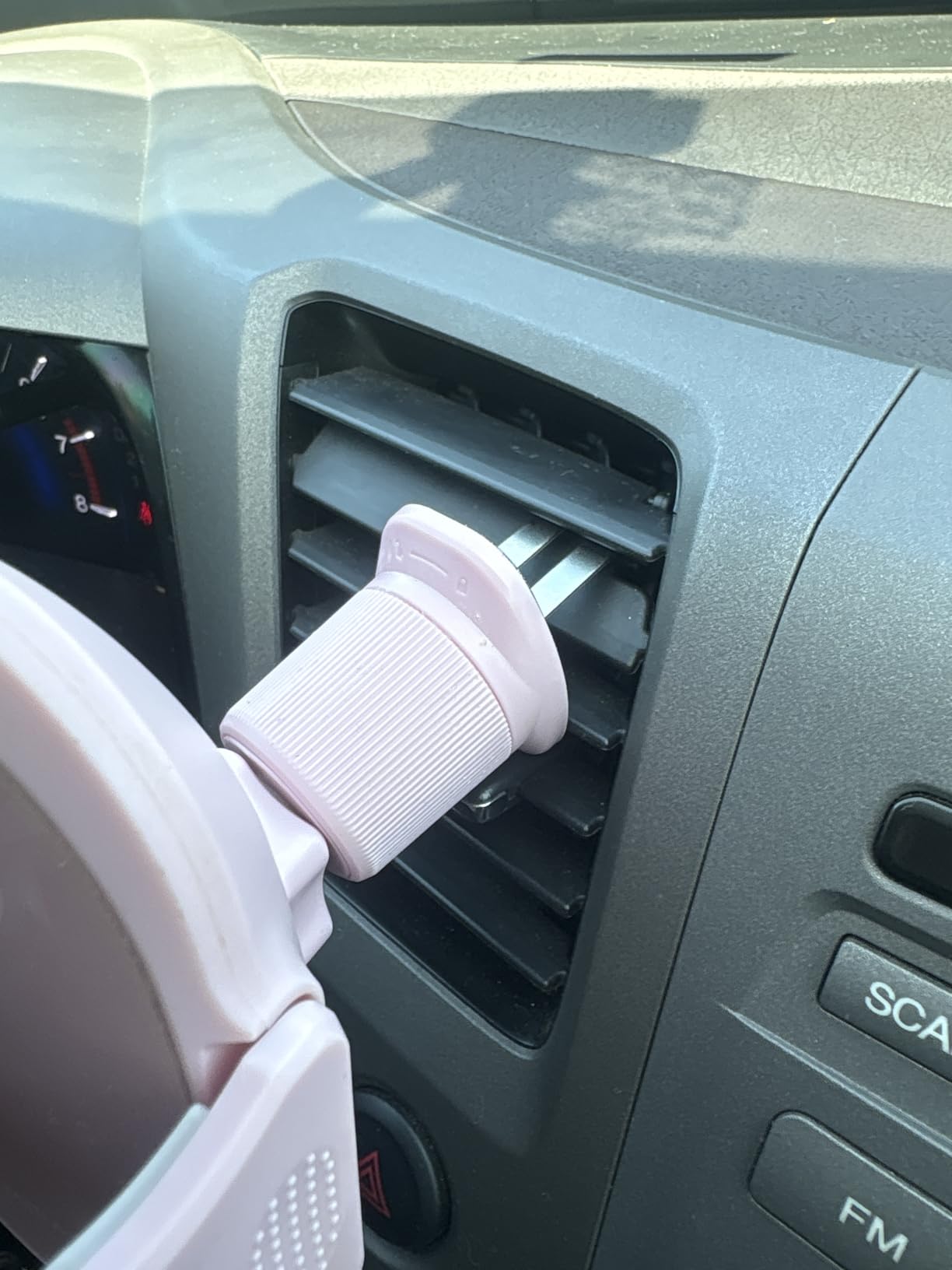 miracase Phone Holders for Your Car with Metal Hook Clip, Air Vent Cell Phone Stand Car Mount, Universal Automobile Cradle Fit for iPhone Android and All Smartphones, Dark Black customer photo 2