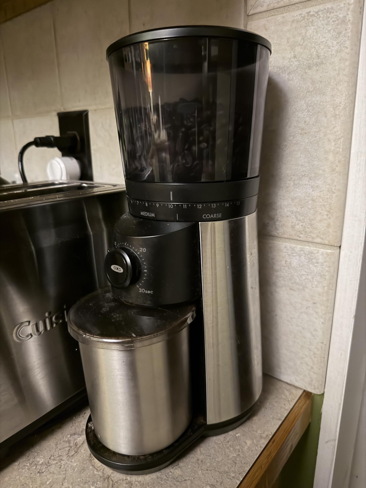 OXO Brew Conical Burr Electric Coffee Bean Grinder - 12 Oz, Matte Black customer photo 2