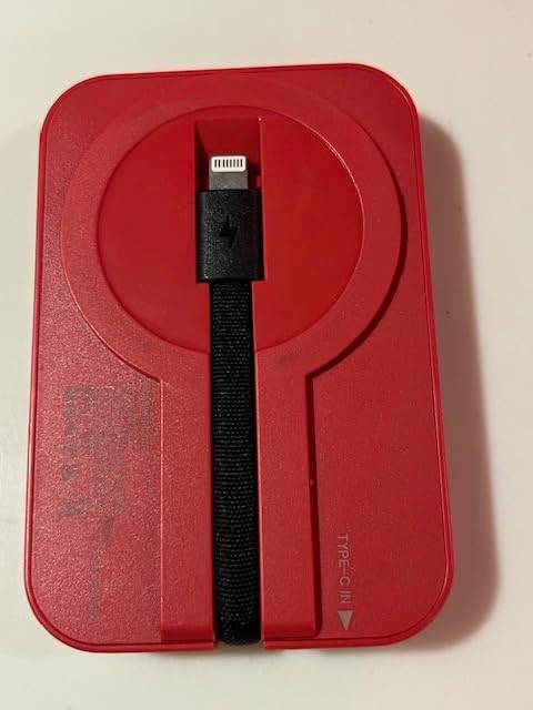iOS Mini Portable Charger, 5000 mAh Charger Power Bank Slim Small Chargers with Built-in Cable, Travel Battery Pack for iPhone 14/13/12/11 Pro/Pro Max/Plus/Mini/AirPods customer photo 1