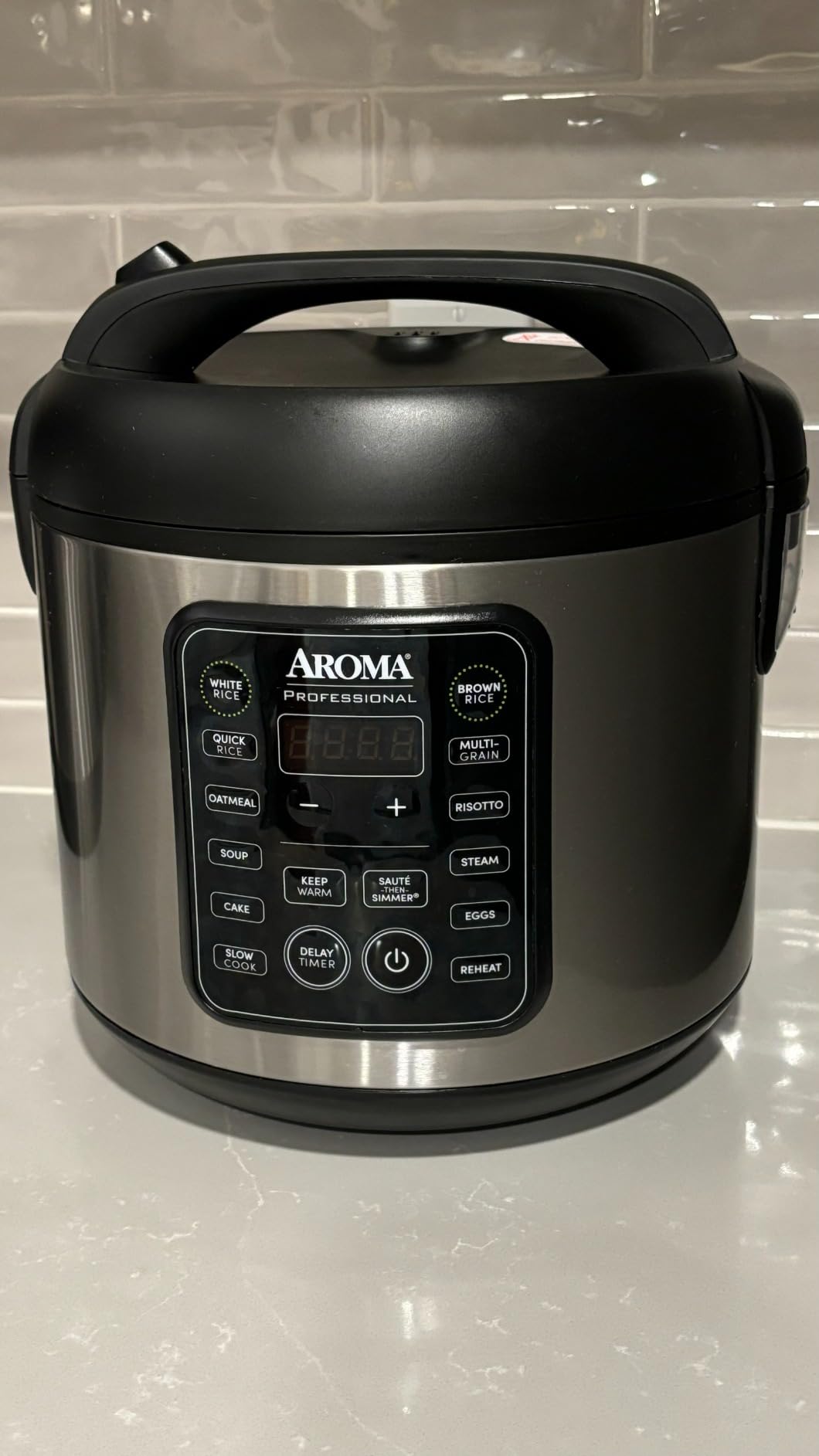 AROMA Digital Rice Cooker, 4-Cup (Uncooked) / 8-Cup (Cooked), 2 Qt, Steamer, Multicooker, Slow Cooker, Oatmeal Cooker, Auto Keep Warm, Stainless Steel Exterior customer photo 2