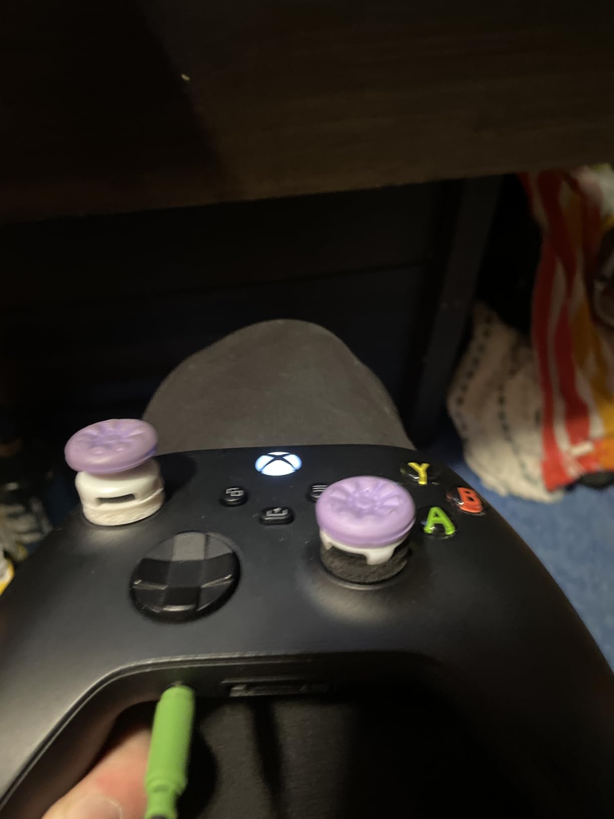 KontrolFreek Aim Boost Kit for PlayStation 5 (PS5) and PlayStation 4 (PS4) Controller | Includes Performance Thumbsticks and Precision Rings | Black Galaxy Edition customer photo 2