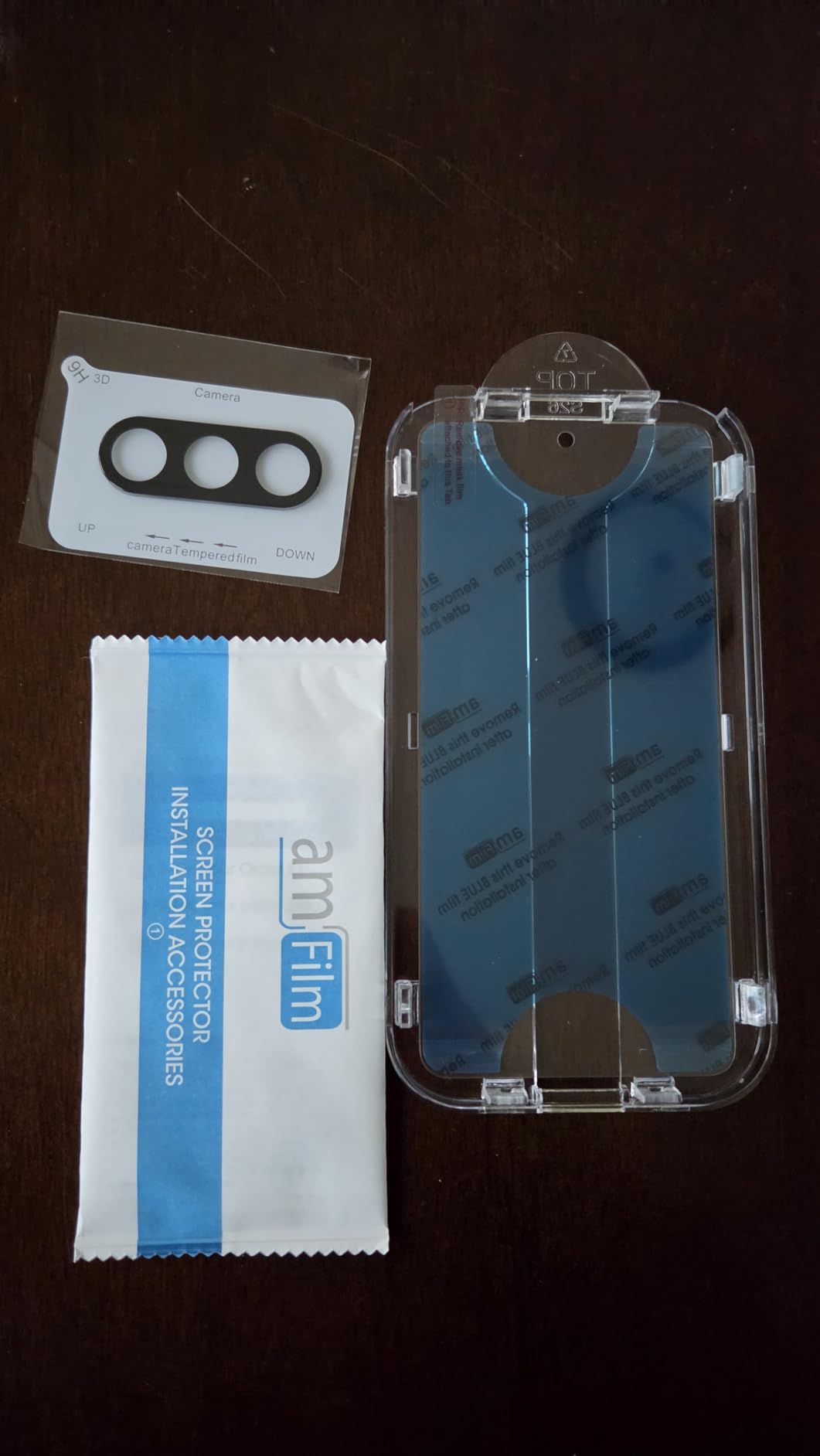 amFilm OneTouch for Samsung Galaxy S24 Ultra Screen Protector Tempered Glass | Auto-Alignment, 30s Install, Bubble Free, Scratch & Drop Protection, HD Clear, Camera Lens Protector, 2+2 Pack (S24U-6.8'') customer photo 2