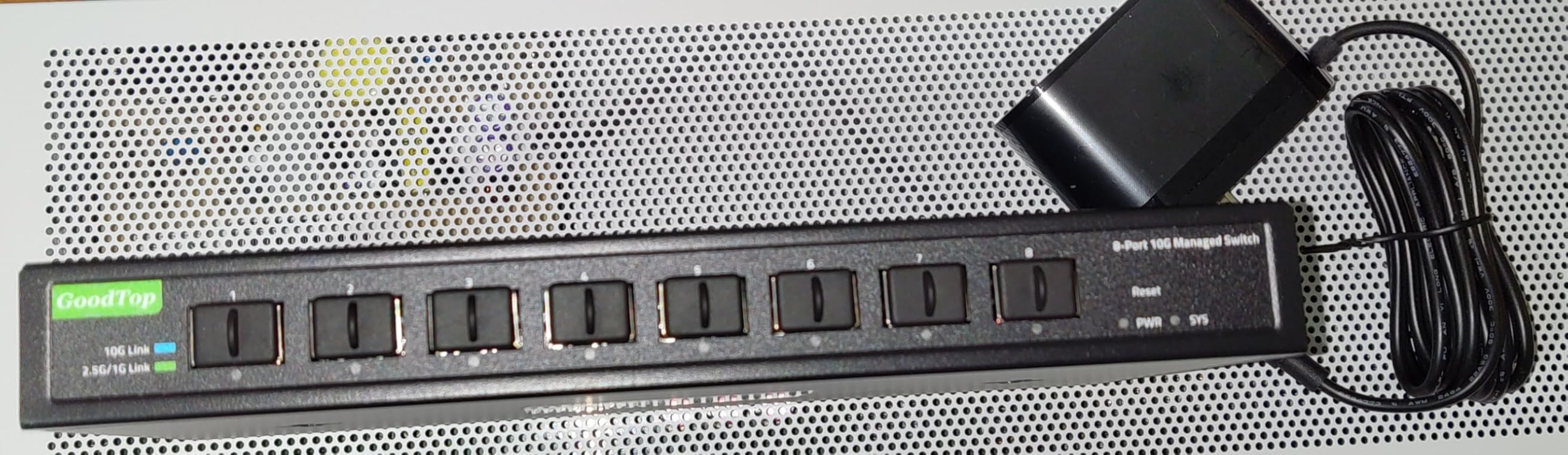 8 Port 10Gb SFP+ Switch, Smart Web Managed Network Switch for Home, Lab | 10G Fiber Switch Managed with Link Aggregation/QoS/VLAN/DHCP Client | Metal Housing | Fanless customer photo 1