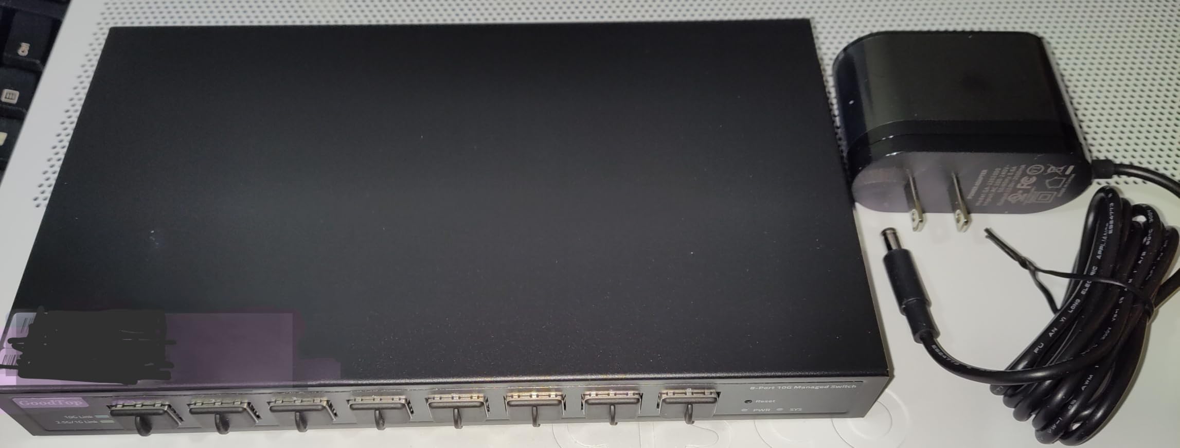8 Port 10Gb SFP+ Switch, Smart Web Managed Network Switch for Home, Lab | 10G Fiber Switch Managed with Link Aggregation/QoS/VLAN/DHCP Client | Metal Housing | Fanless customer photo 2