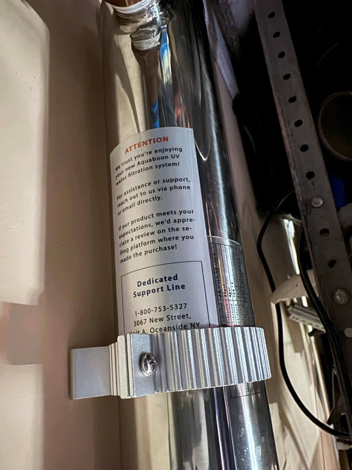 UV Water Purification System 55W, 12 GPM - UV Water Filter with Smart Flow Sensor Switch - Whole House UV Water Purifier Ensuring Water Purity - UV Light for Well & City Water + 1 Extra Lamp customer photo 1