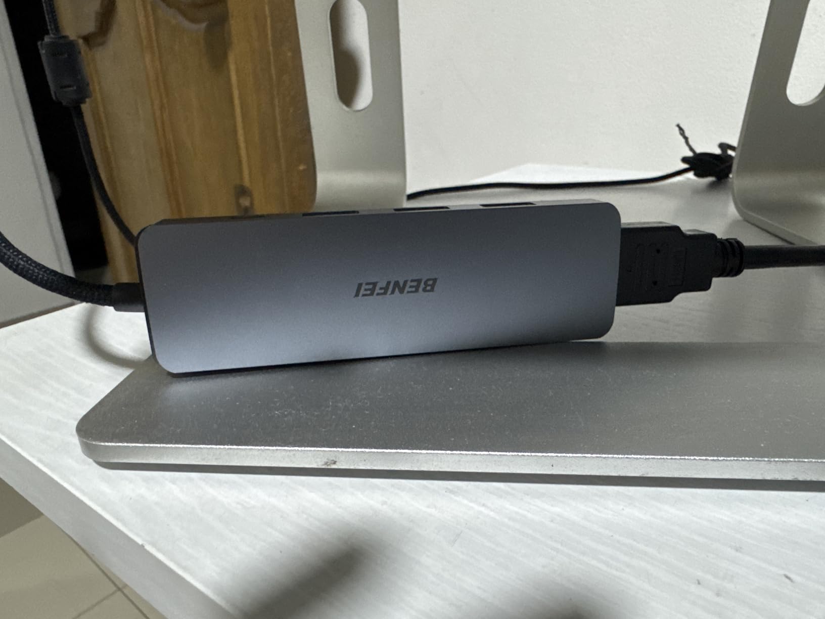 BENFEI USB C Hub 5-in-1 with 4K HDMI(Certified), 100W Power Delivery, 3 USB-A, Silicone Cable, Aluminum Case Compatible with MacBook Pro/Air, iPad Pro, iMac, iPhone 15 Pro/Pro Max, XPS, Thinkpad customer photo 2