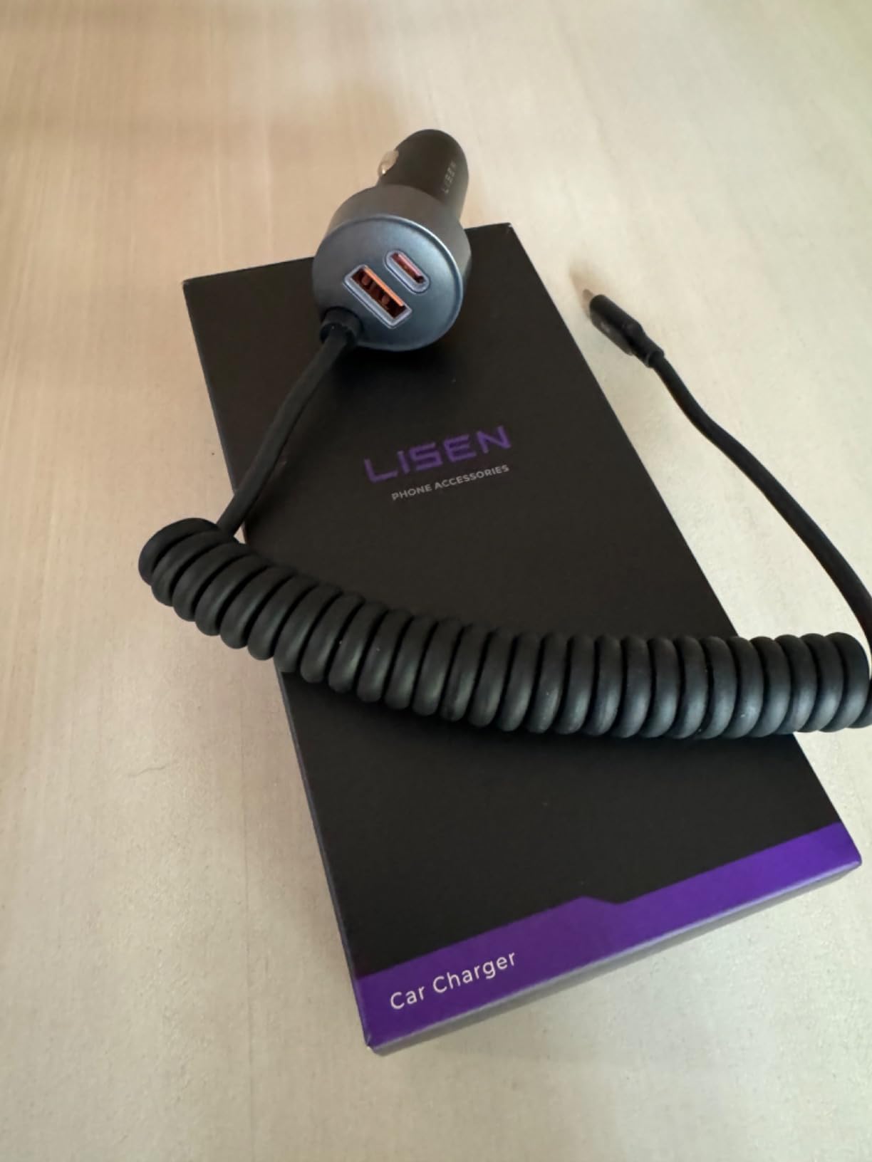 LISEN 90W for iPhone 17 16 15 Pro Max Car Charger USB C Fast Charge | Super Fast for iPhone 17e 16e Cigarette Lighter USB C Adapter for iPhone 17 Pro Max,Samsung Galaxy S26 Ultra, Car Accessories customer photo 1