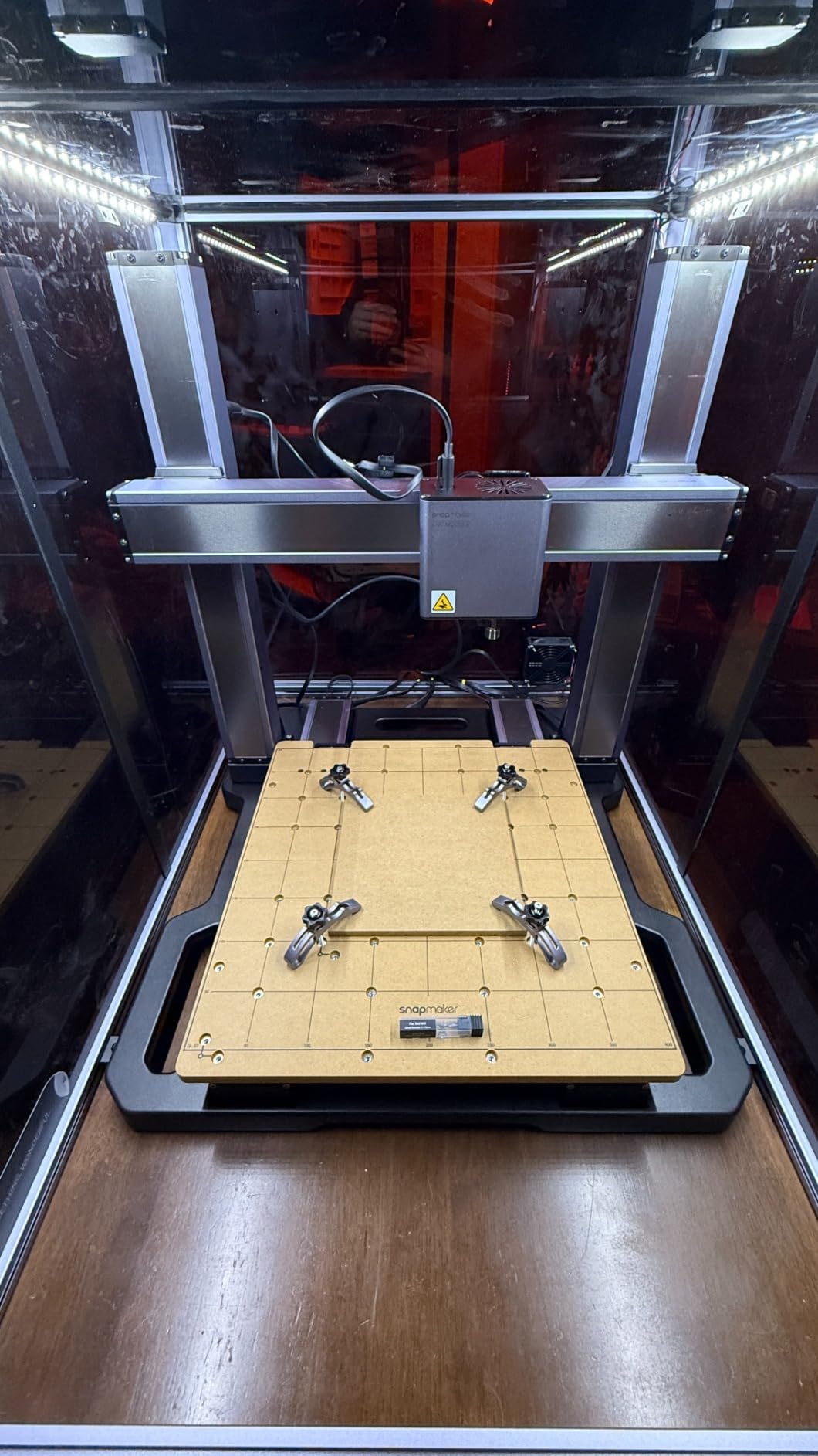 Snapmaker Artisan 3D Printer, Dual Extrusion 3D Printing, 400x400x400mm Large Printing Size, Industrial-Grade Linear Rails Auto Bed Leveling, Quick Swap Modular Design, with 7