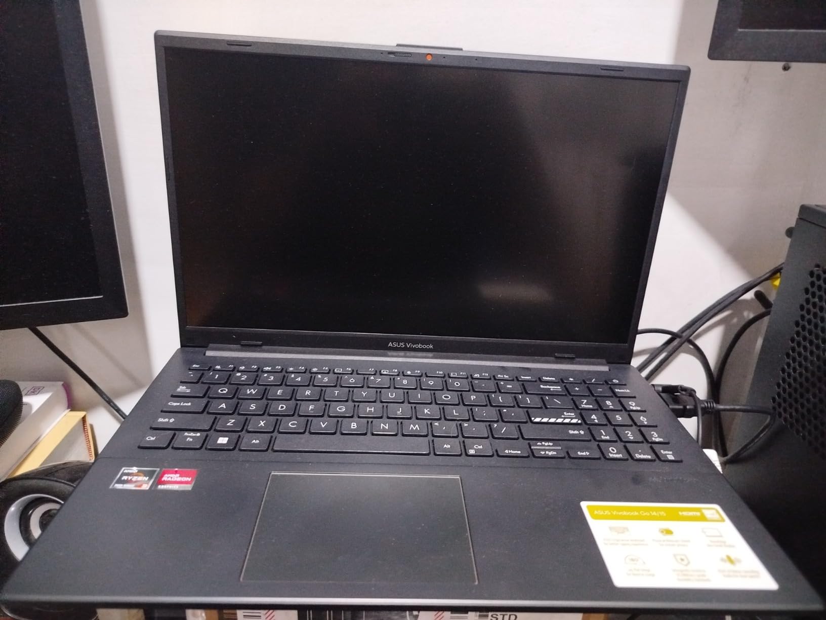 ASUS Vivobook Go 15.6” FHD Slim Laptop, AMD Ryzen 3 7320U Quad Core Processor, 8GB DDR5 RAM, 128GB SSD, Windows 11 Home, Fast Charging, Webcam Sheild, Military Grade Durability, Black, E1504FA-AS33 customer photo 1
