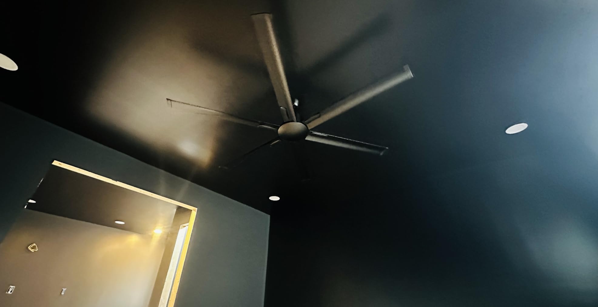 Amico 84 Inch Ceiling Fans Without Lights, Remote Control, Black customer photo 1