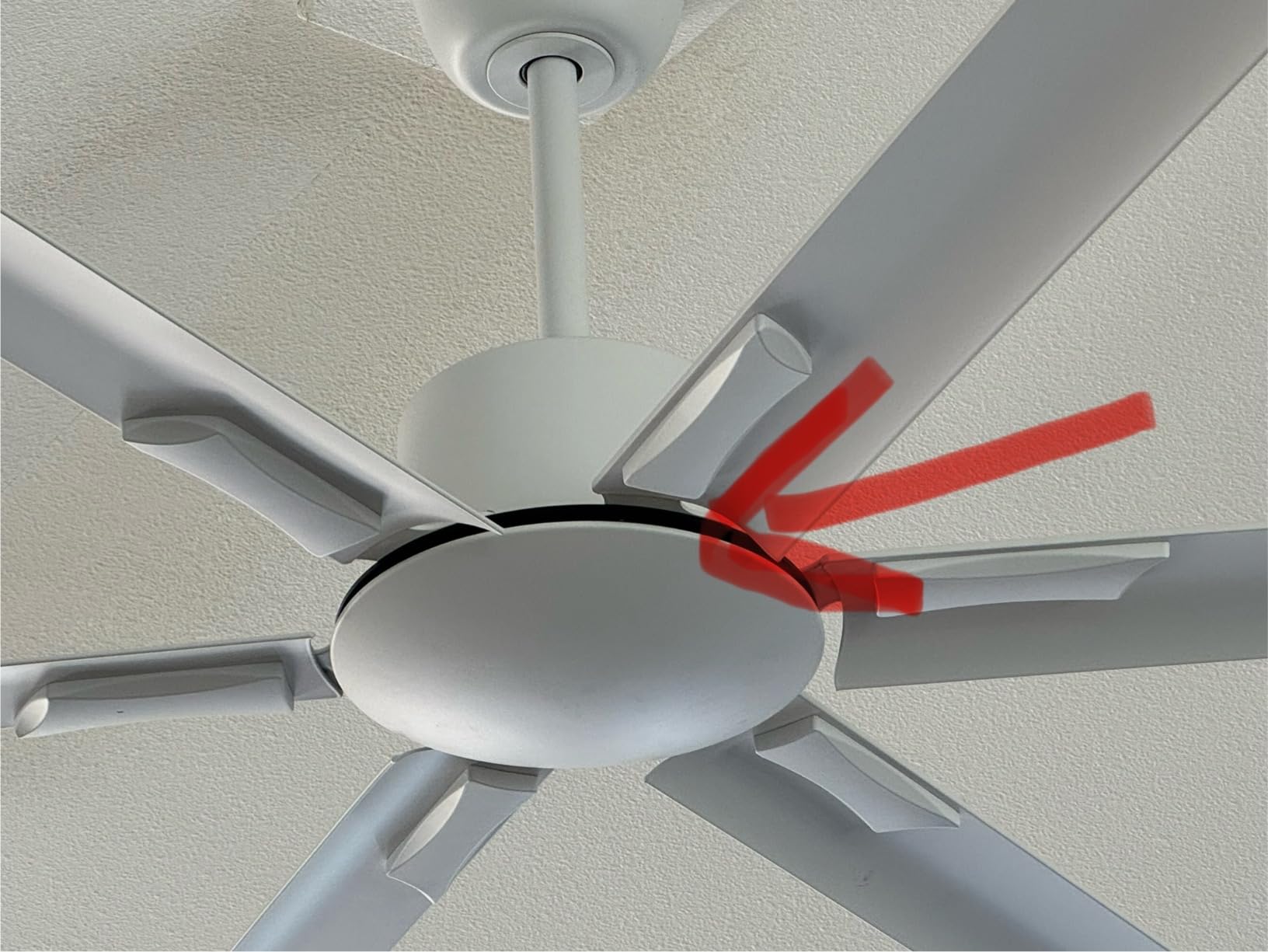 Amico 84 Inch Ceiling Fans Without Lights, Remote Control, Black customer photo 2