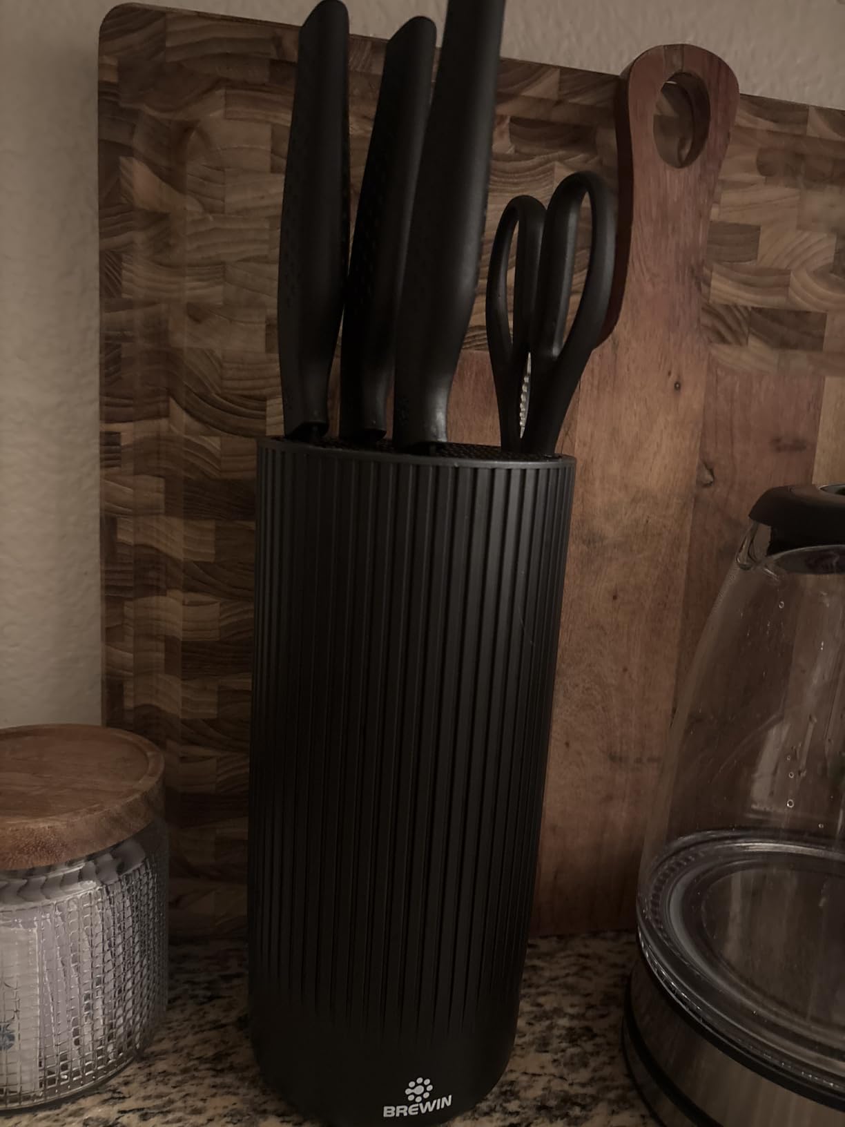 Knife Set, Brewin Kitchen Knife Set, Knives Set for Kitchen, Universal Knife Block, Utility Knife Block Set, New Home Essentials, Apartment Essentials, Camping Essentials, RV Essentials customer photo 2