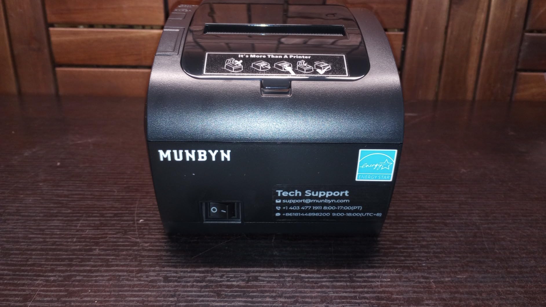MUNBYN Bluetooth Thermal Receipt Printer P047, 80mm POS Printer, Thermal Printer with USB Serial Ethernet, Bluetooth, Support Android Windows PC iOS(Do Not Support Paypal Doordash Grubhub Vagaro)White customer photo 2