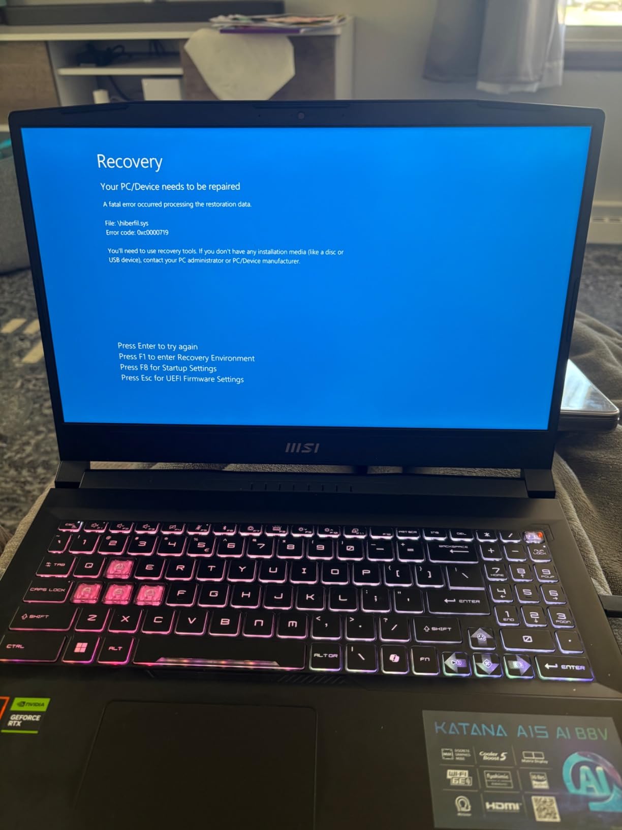 msi Katana A15 AI Gaming Laptop 15.6” QHD 165Hz – Ryzen 9-8945HS, RTX 4070, 32GB DDR5, 1TB SSD, Cooler Boost 5, Windows 11: Black B8VG-450US customer photo 1