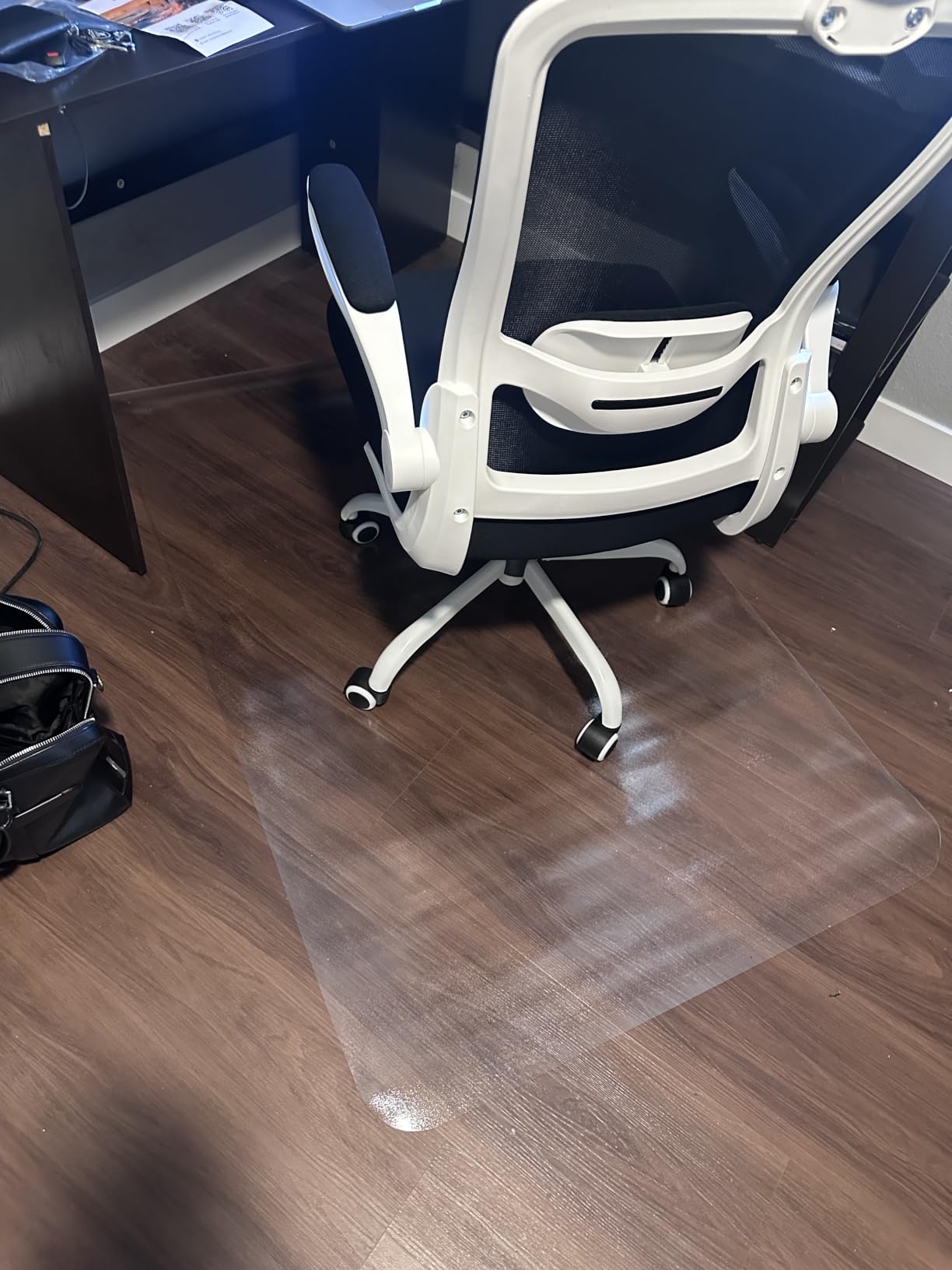 Kuyal Clear Chair mat for Hardwood Floor, 46 x 72 inches customer photo 2