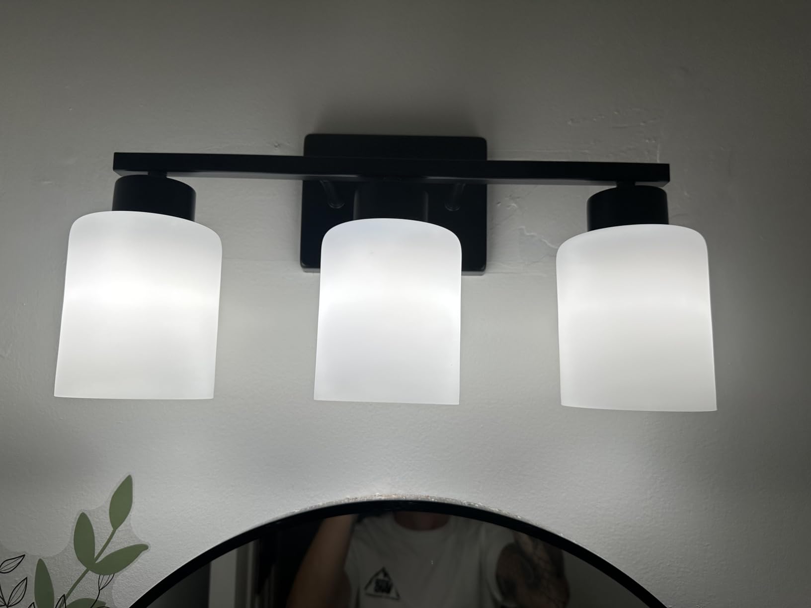 FonmYim Brushed Nickel Bathroom Light Fixtures Vanity Lights Over Mirror customer photo 2