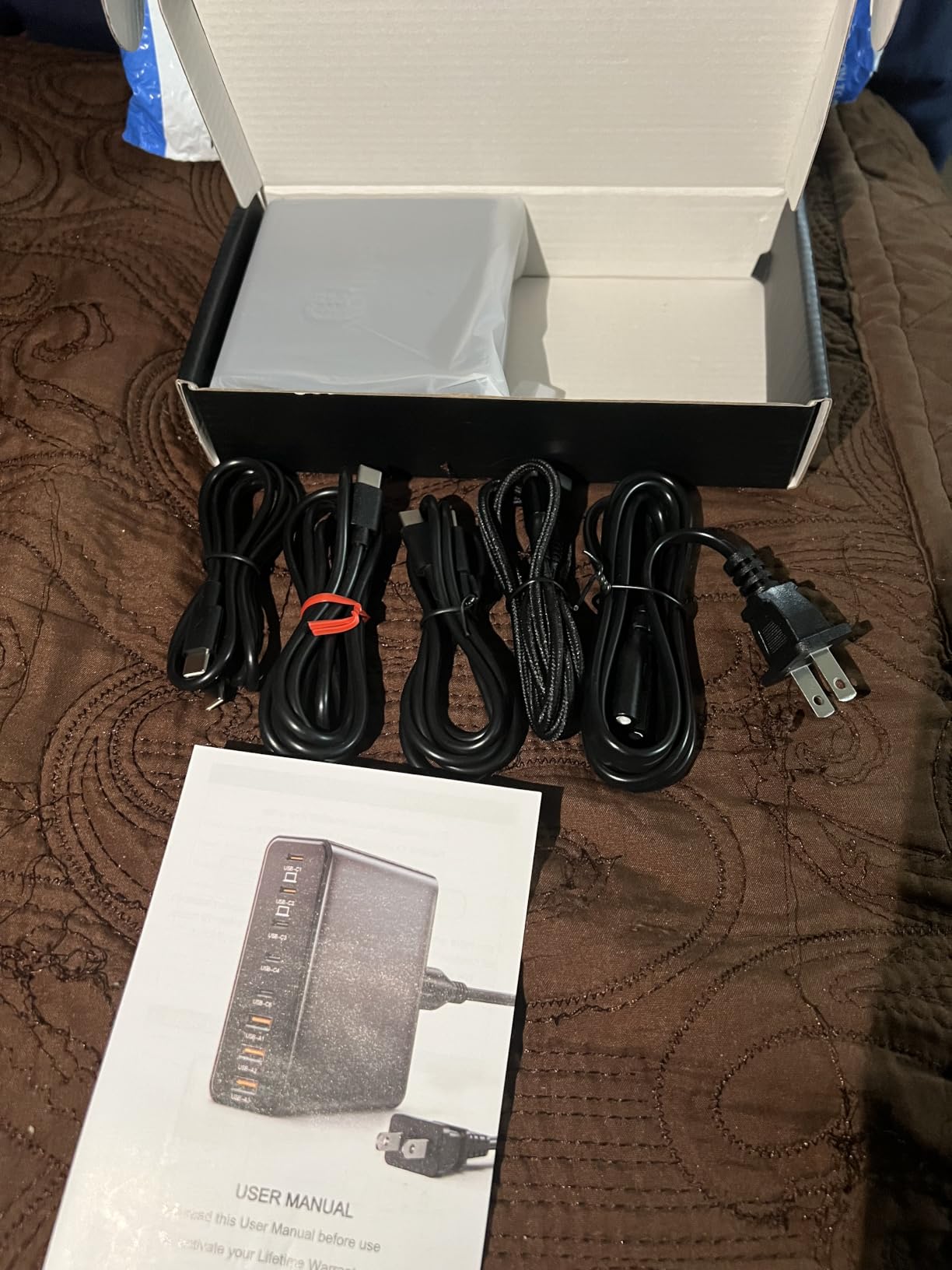380W USB C Charger Block with 4 USB Cables Dual 100W Charging Station customer photo 2