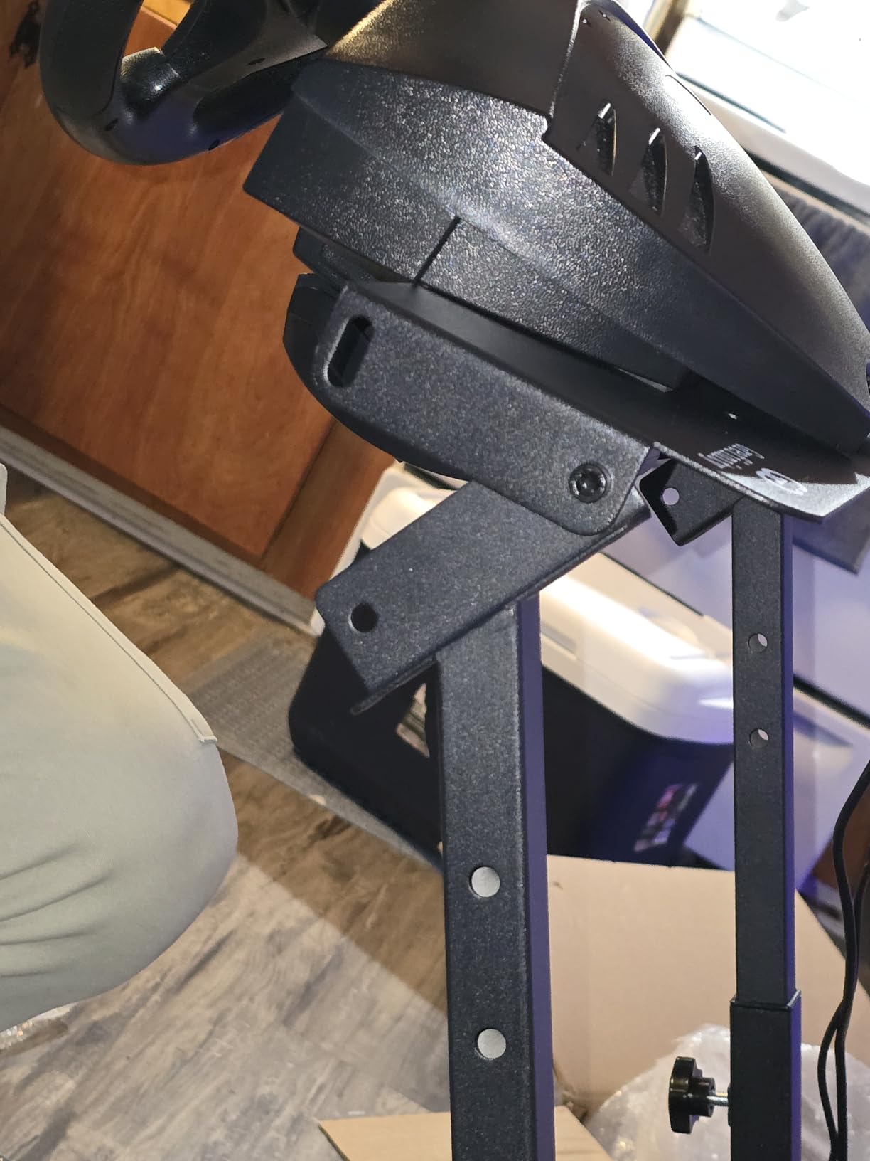 Grefinity Racing Wheel Stand, Height Adjustable Steering Wheel Stand | Racing Simulator Cockpit for Logitech G920 G29 G923 G27 G25, Thrustmaster T300RS TX F458 T500RS T150 Xbox PS4 PS5 PC customer photo 2
