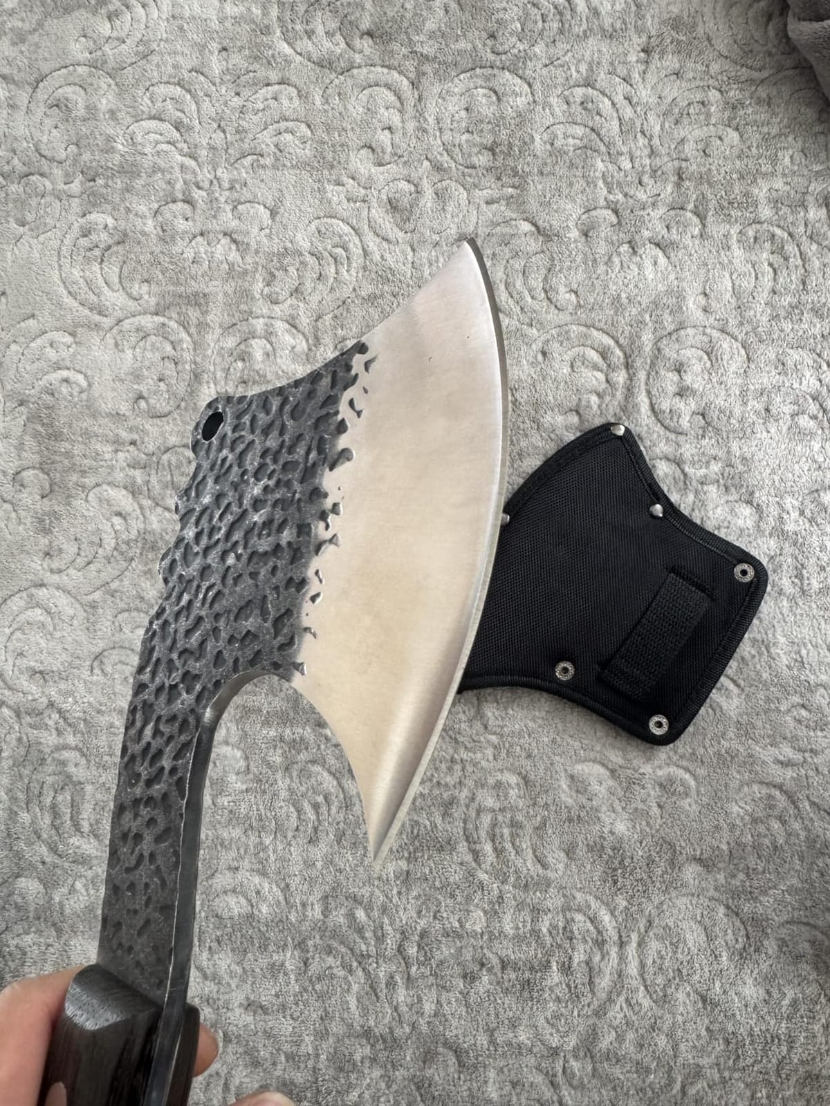ROCOCO Meat Bone Cleaver Knife - Silver Heavy Duty Butcher Kitchen Axes customer photo 1