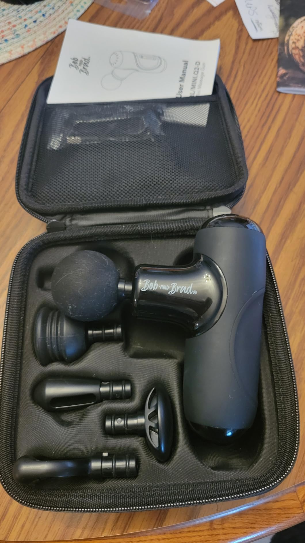 BOB AND BRAD Q2 Pro Mini Massage Gun with Heat and Cold, Pocket-Sized Deep Tissue Massager, Ultra Small & Quiet customer photo 2
