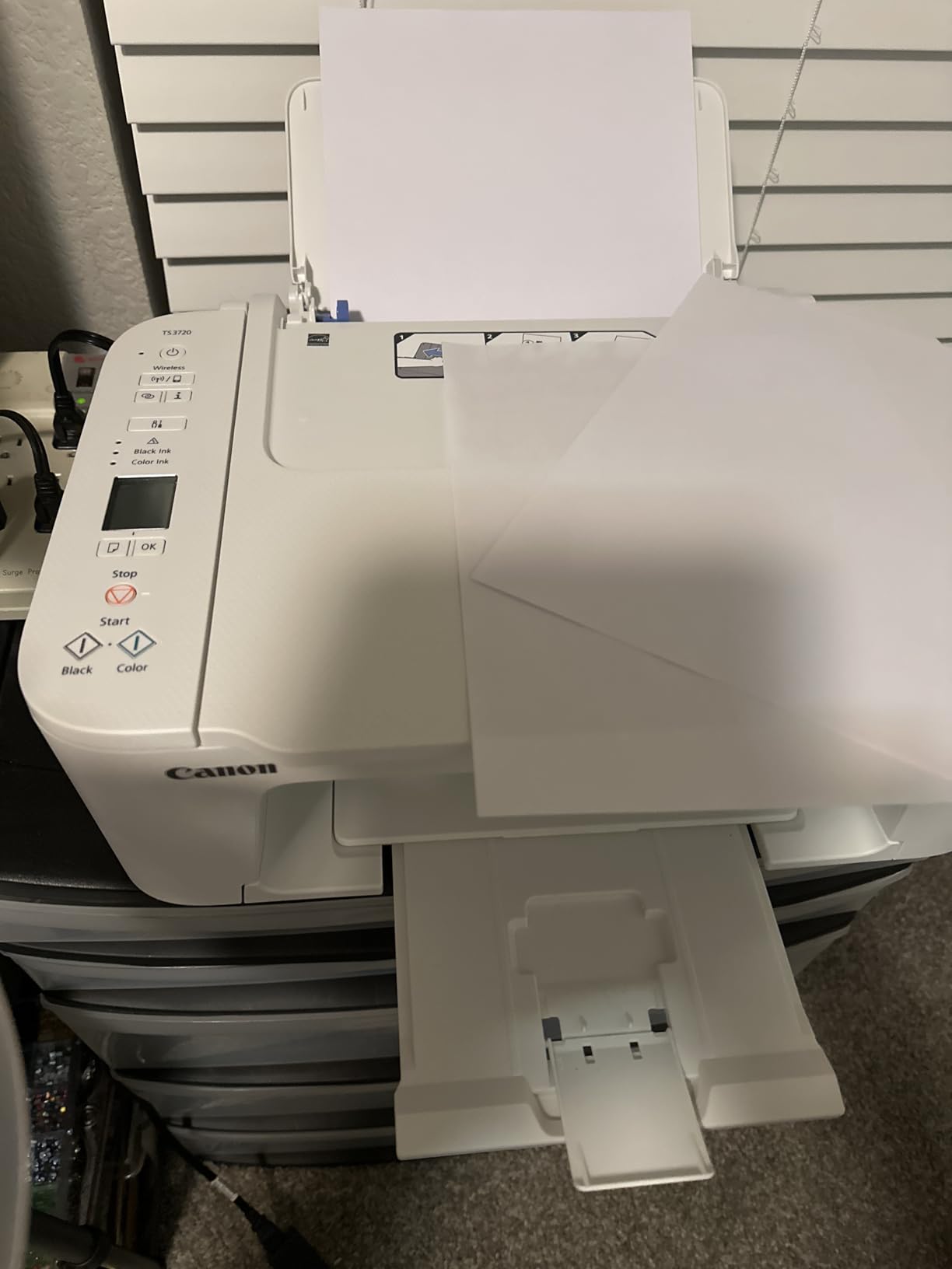 Canon PIXMA TS3720 Wireless All-in-One Printer for Basic Home Printing, White customer photo 1