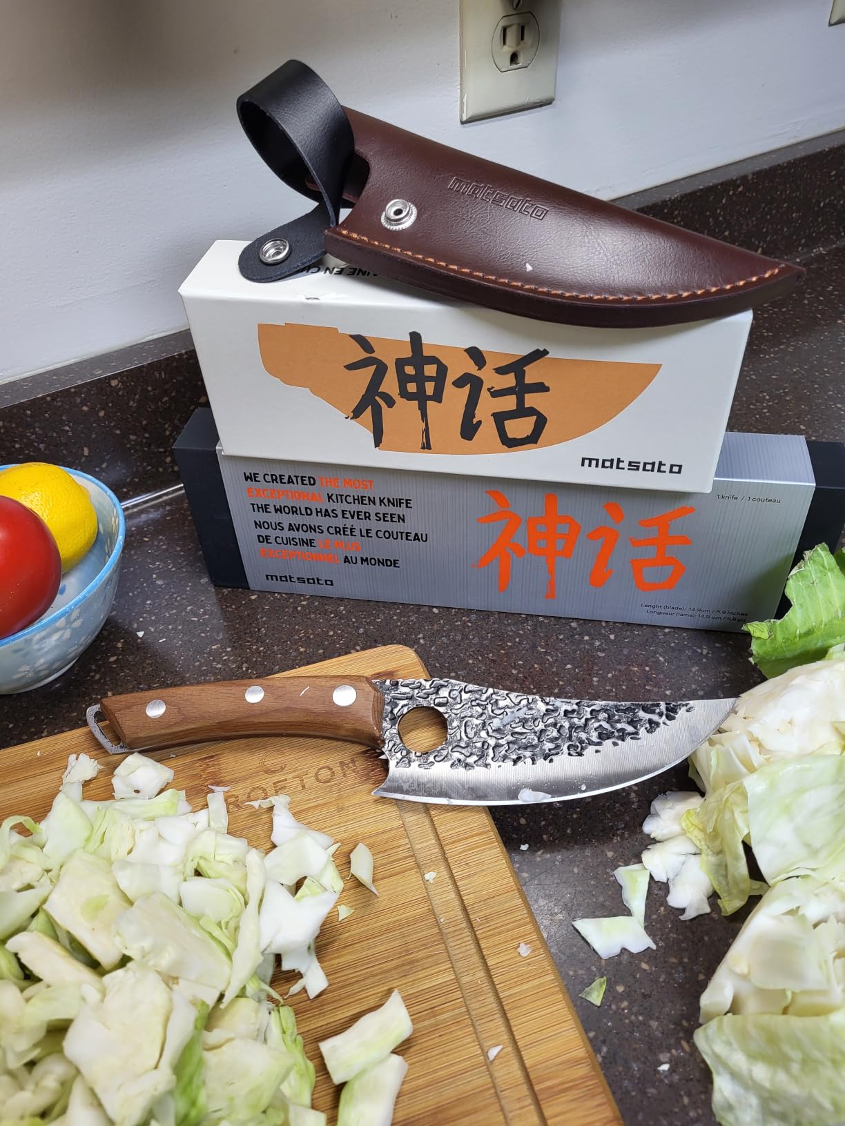 Matsato Kitchen Knife Leather Sheath for Japanese Steel Chef's Knife customer photo 1