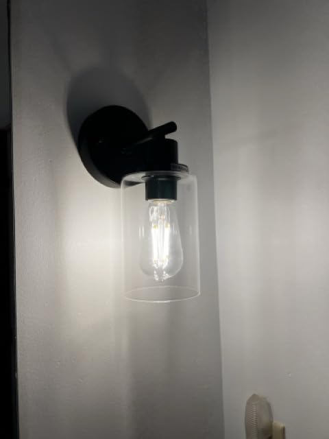 BUTHY Black Wall Sconce Light, Modern LED Wall Light Indoor Fixtures customer photo 2