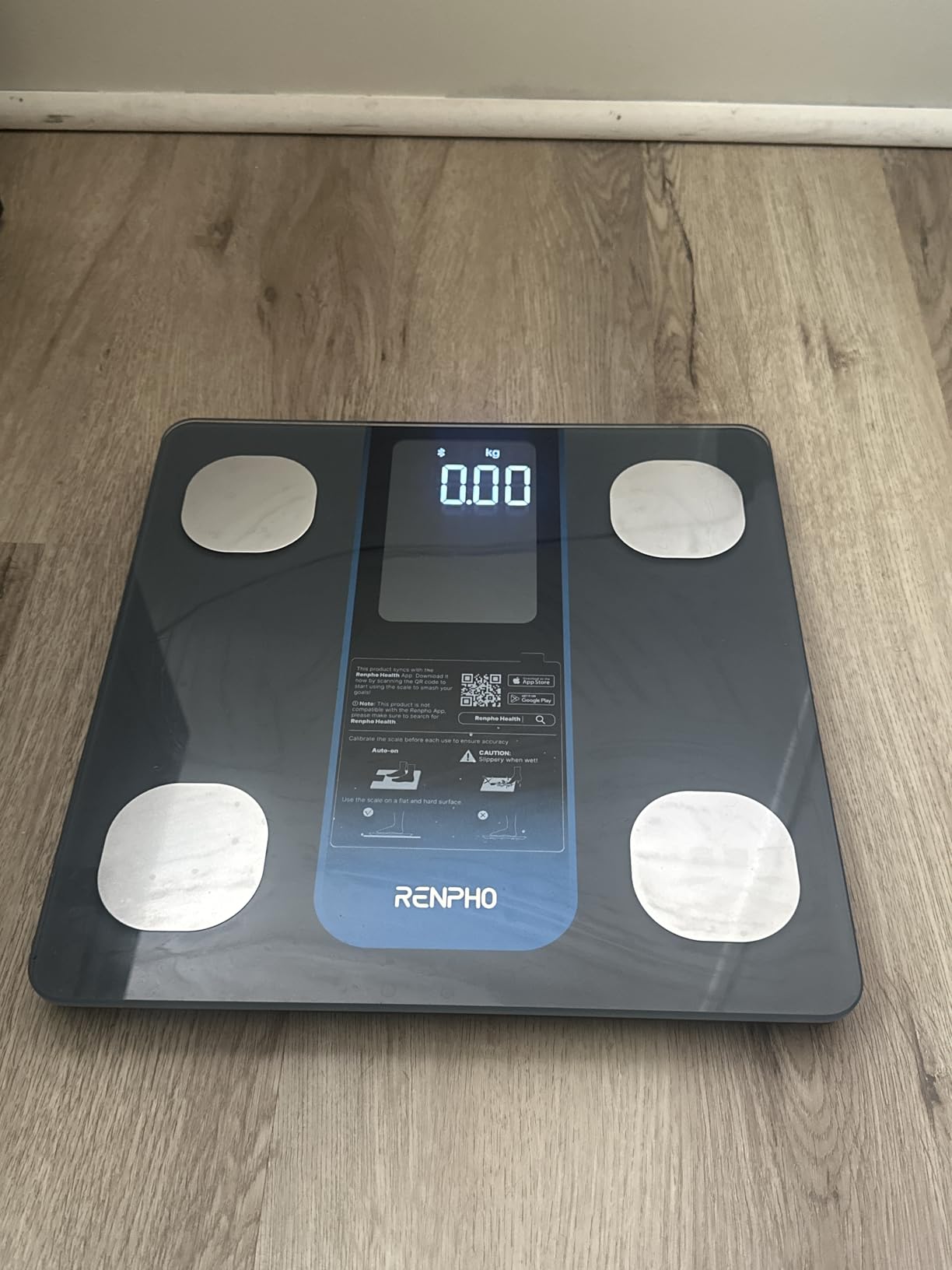 RENPHO Smart Scale for Body Weight, Body Fat, BMI, 7-in-1 Display, 500lbs | Weight Scale with 13 Body Composition Metrics, High Accurate Bathroom Scale for Weight Loss, FSA Eligible HSA, 11.8
