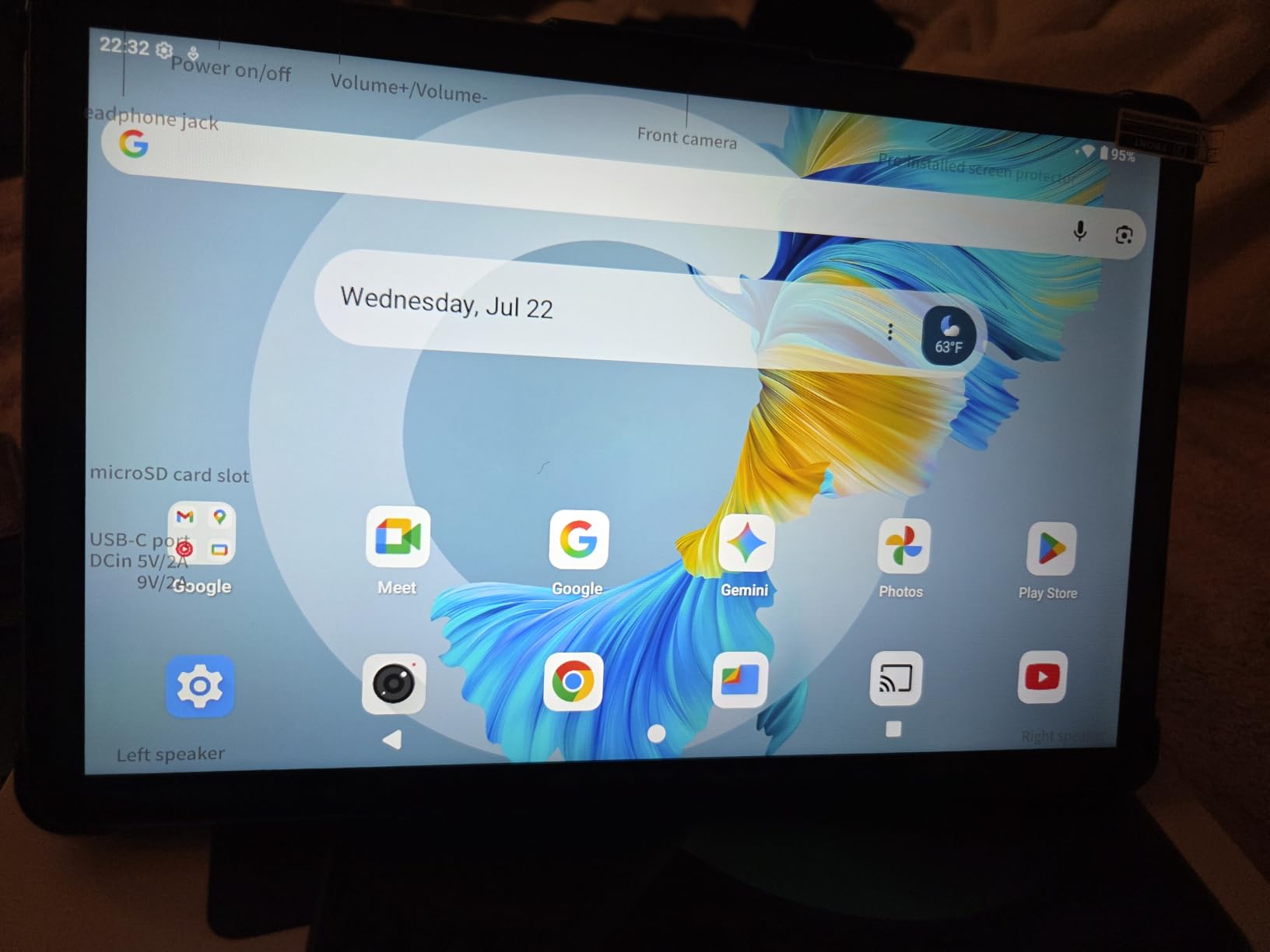 11 Inch Android 16 Tablet, Octa Core, 28GB RAM 128GB ROM 1TB Expand, Blue customer photo 2