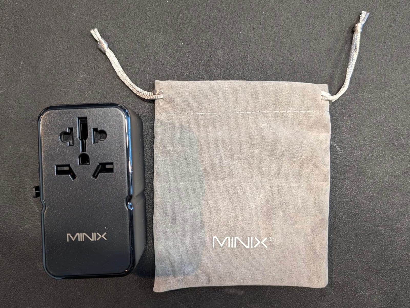 MINIX 140W Universal Travel Adapter, GaN III International Power Adapter, 3 USB-C 1 USB-A Ports, AC Outlet, Worldwide US/UK/EU/AU Travel Charger for Cameras Laptops Tablets Phones and More customer photo 1