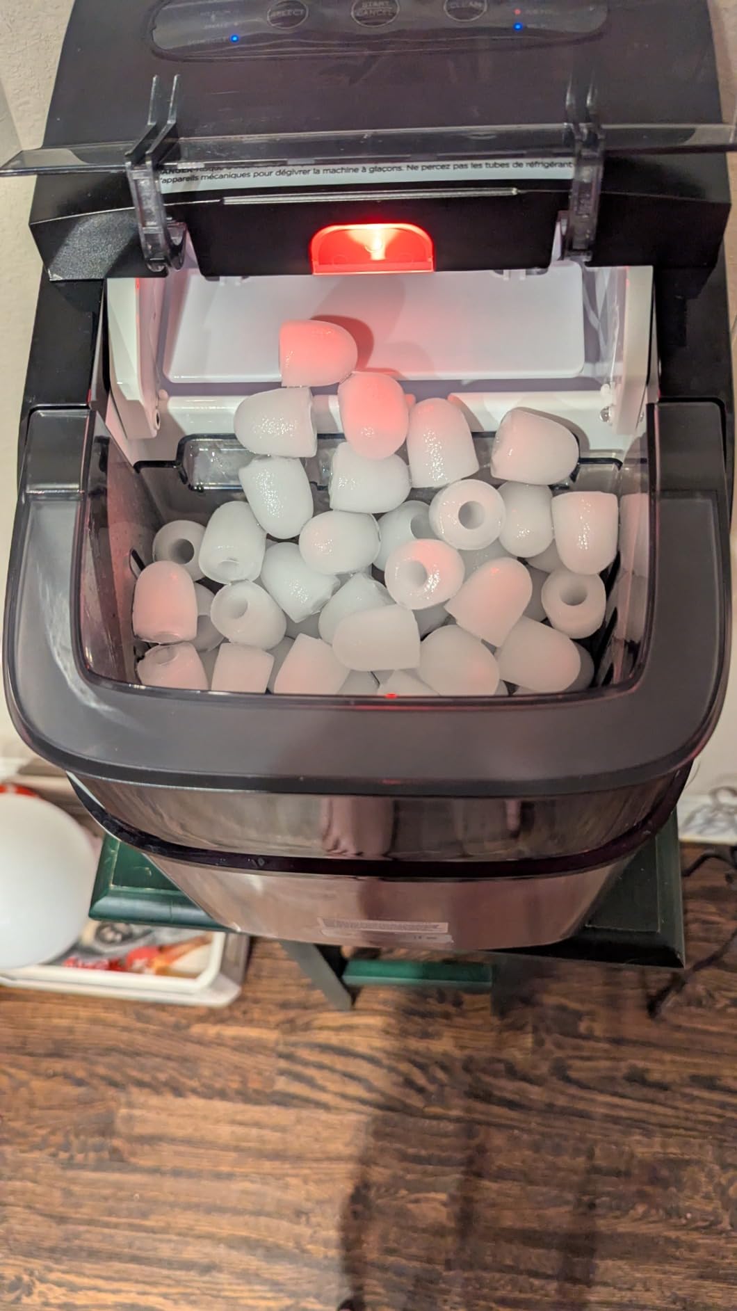 GoveeLife Smart Ice Maker Countertop, Portable Ice Machine with Voice Control, 9 Ice Cubes in 6 Minutes 3 Sizes, 26lbs/24Hrs, Self Cleaning RGB Lights, Quiet Ice Maker with Scoop for Kitchen Black customer photo 2