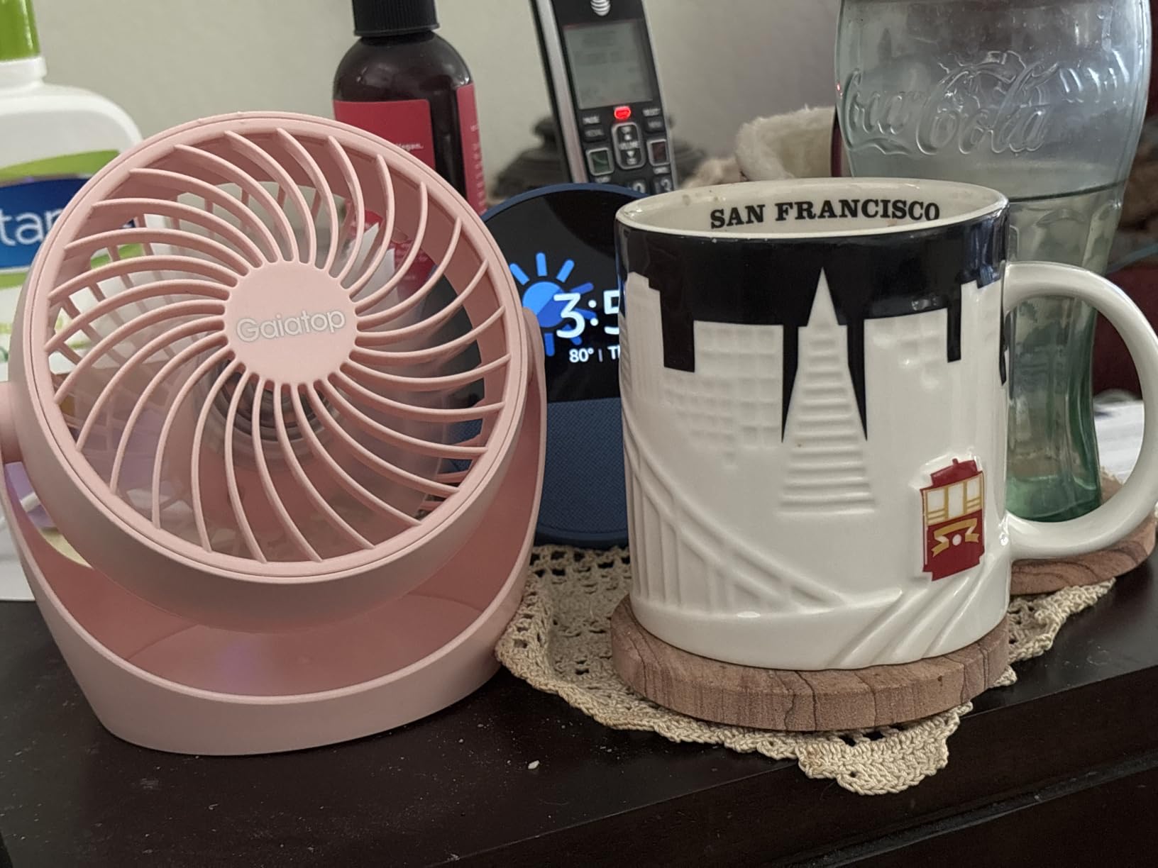 Gaiatop Desk Fan, 5-Inch Portable Electric Table Desktop Air Circulator Fan customer photo 1