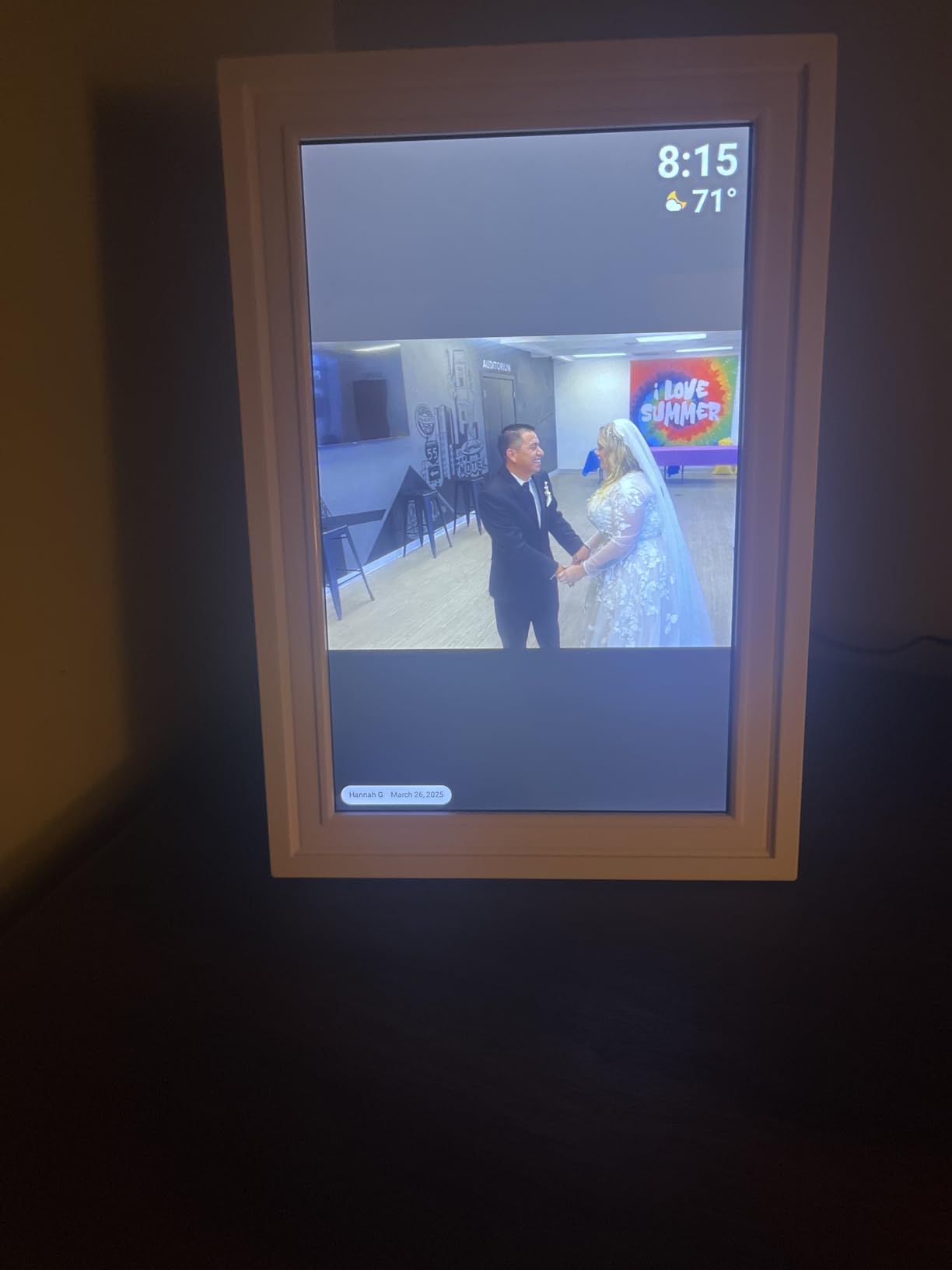 Frameo Digital Picture Frame, 10.1'' Frameo Digital Photo Frame WiFi, 32GB | 1280*800 HD Touch Screen Digital Photo Frame for Wall, Share Photo Video, Birthday Gifts for Women, Wedding Gifts for Couple customer photo 1