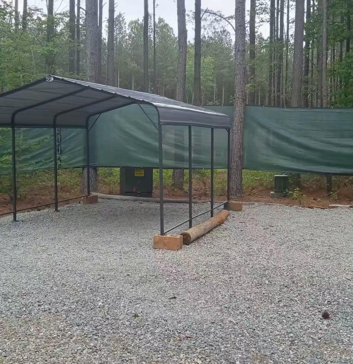 AirWire 10x15 FT Metal Carport Canopy with Reinforced Base customer photo 2