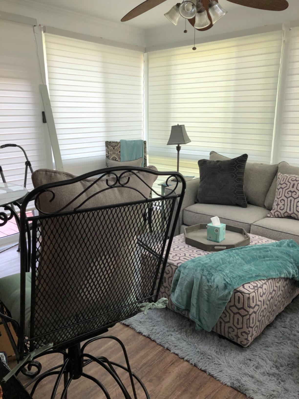 Yoolax Motorized Zebra Blinds with Remote, Room Darkening Smart Blinds customer photo 1