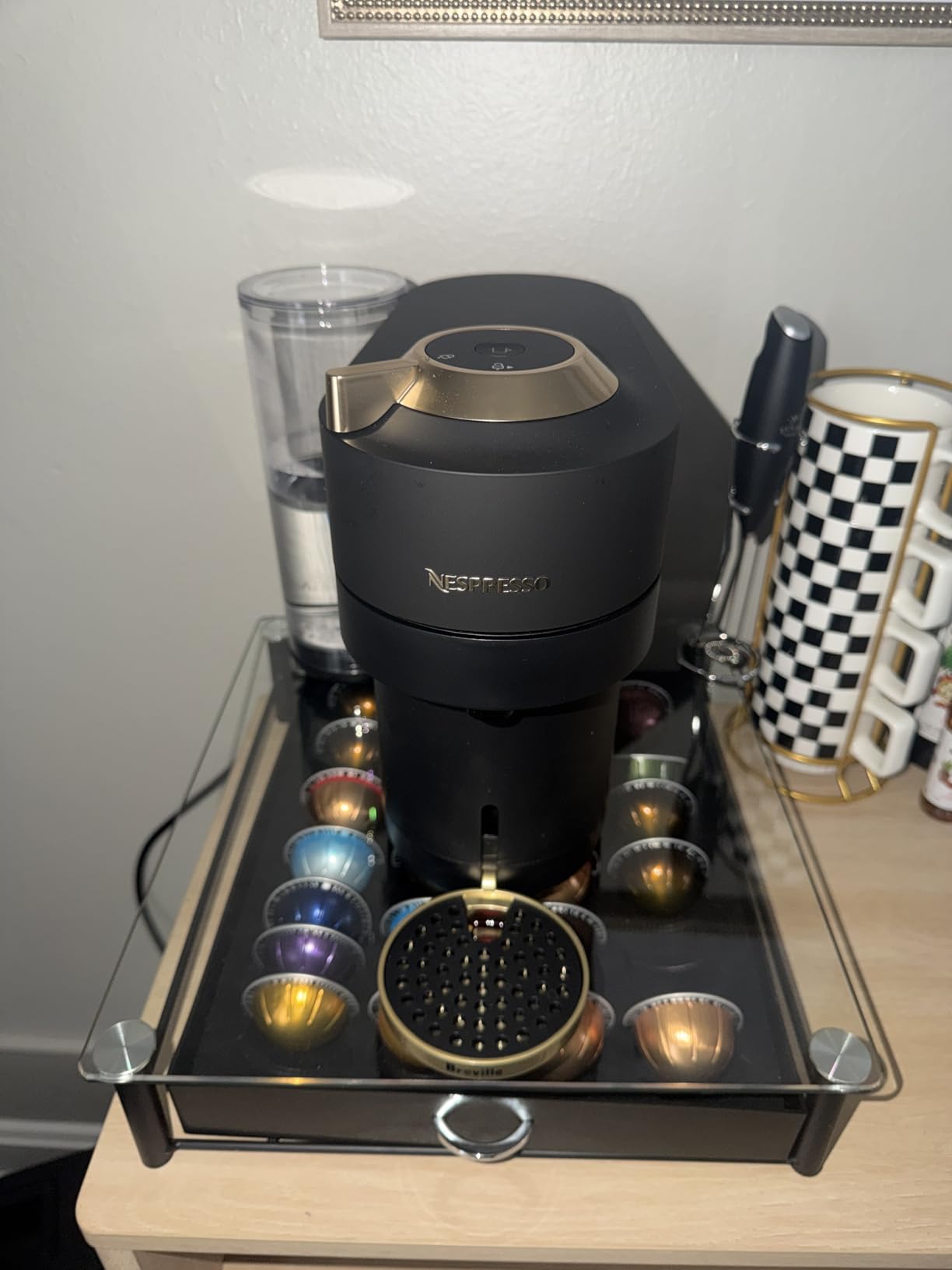 Nespresso Vertuo Pop+ Coffee & Espresso Maker by Breville, Black & Gold customer photo 1